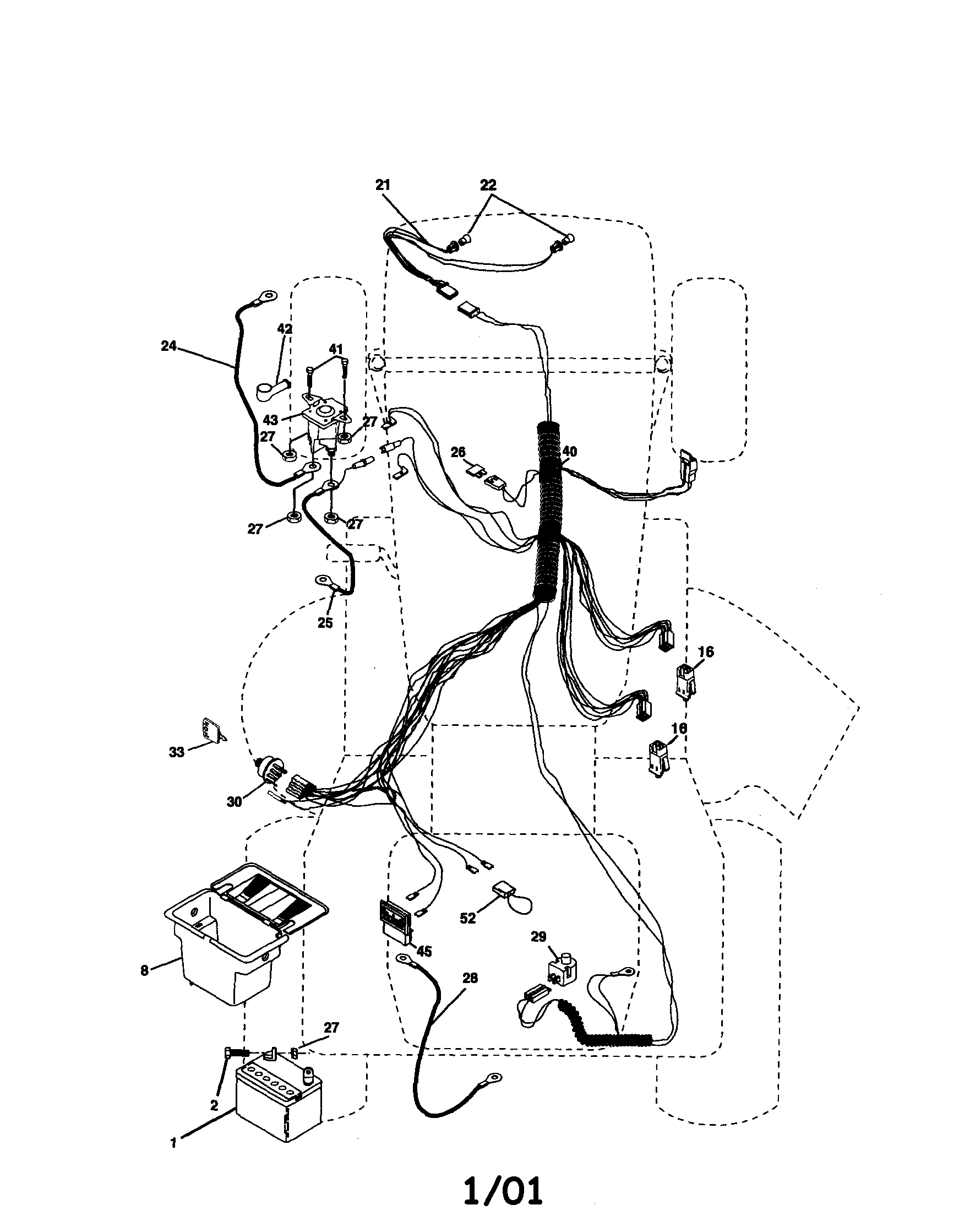 Poulan PR20H42STB electrical diagram