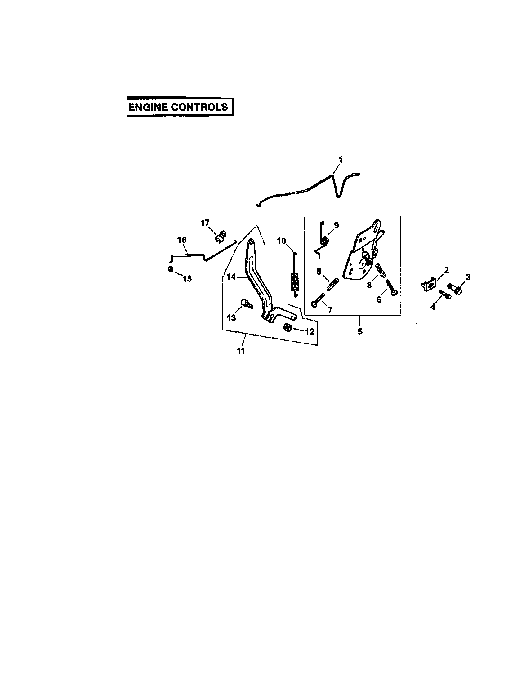 Craftsman 917272081 engine controls diagram