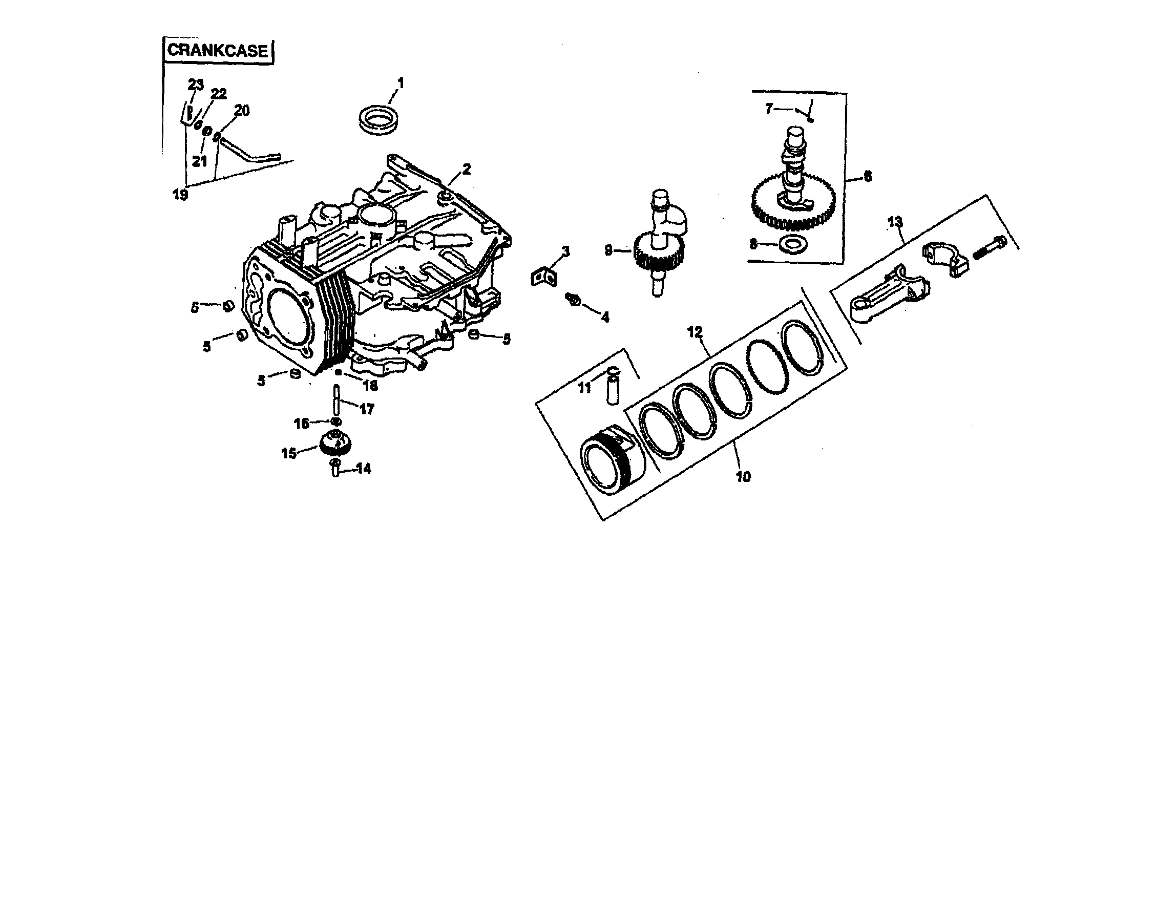 Craftsman 917272081 crankcase diagram