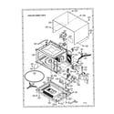 Sharp R-508CK oven and cabinet diagram