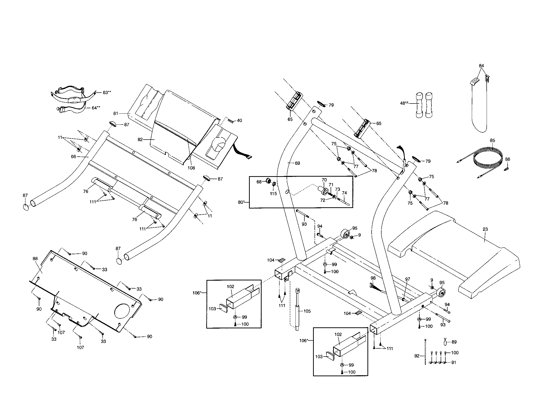 NordicTrack NTTL09900 console base diagram