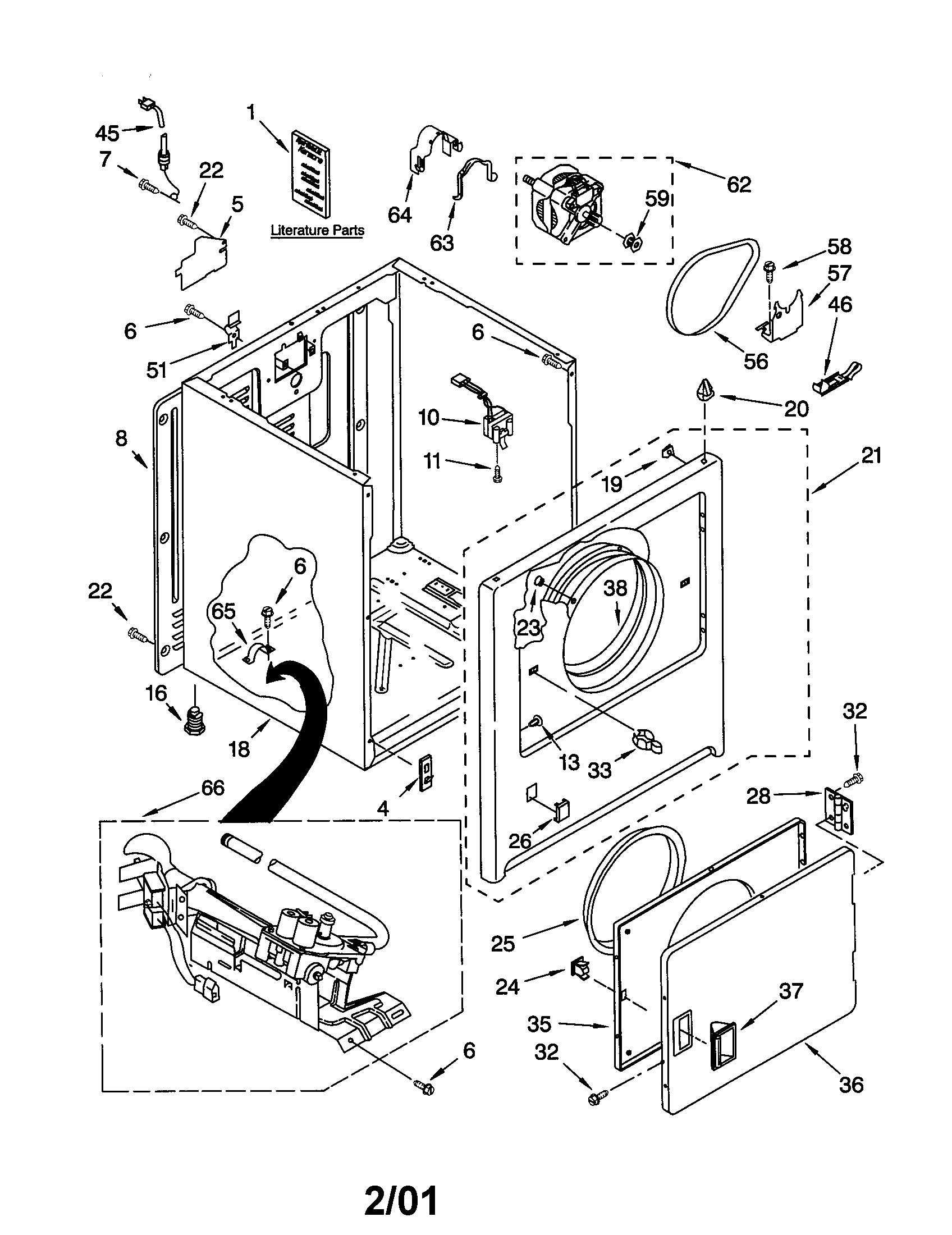 Kenmore 11070212991 cabinet diagram