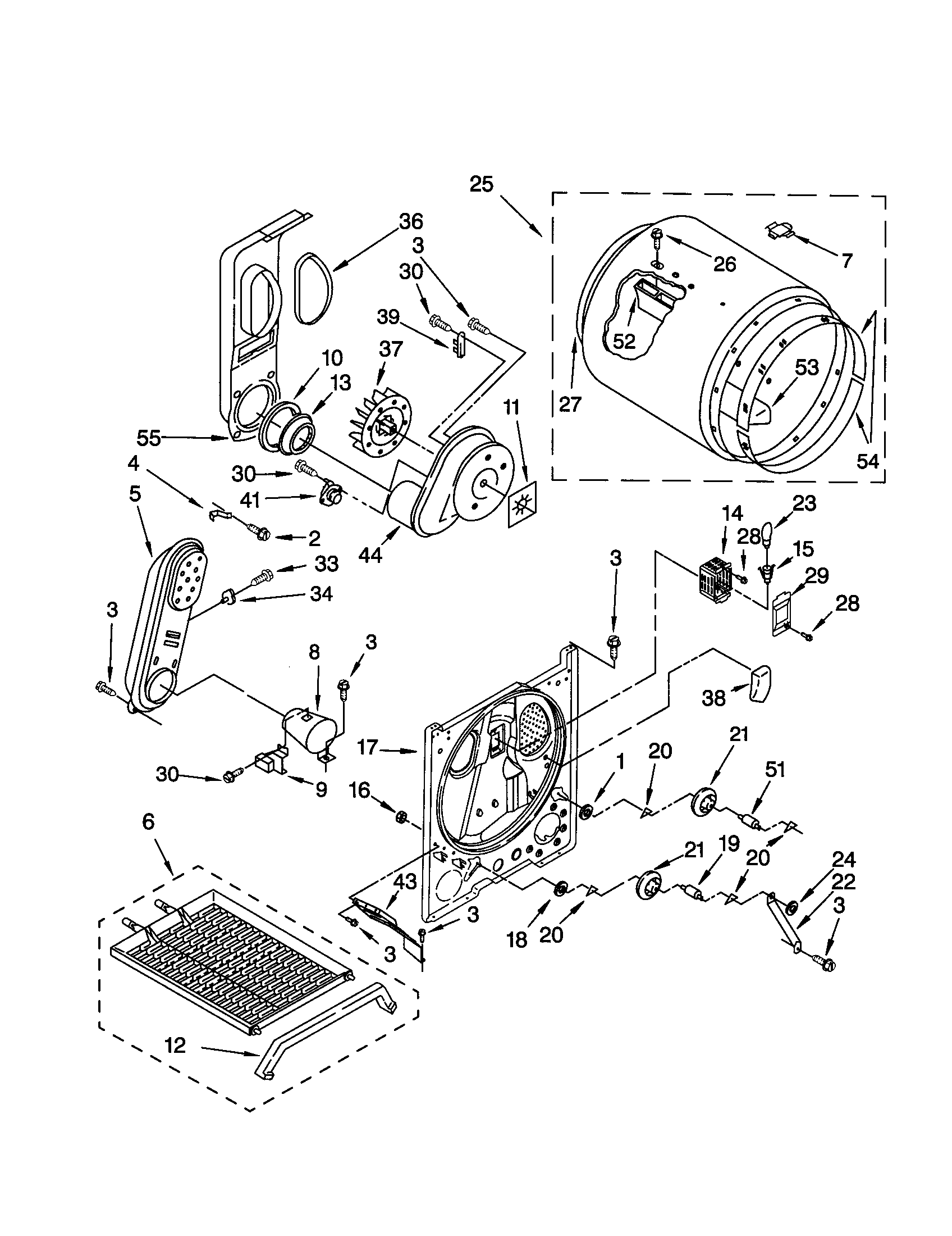 Kenmore 11070854991 bulkhead diagram