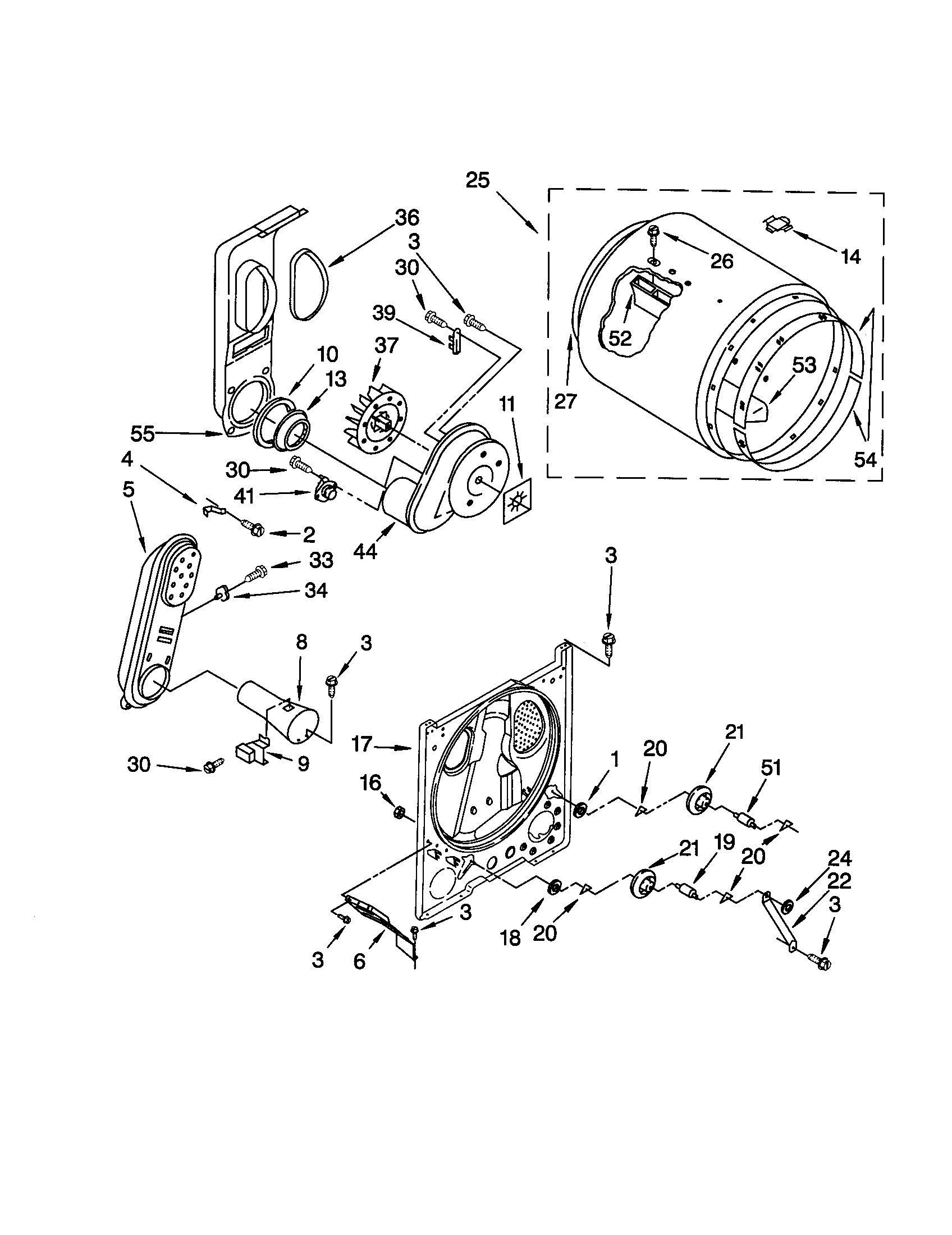 Kenmore 11070622991 bulkhead diagram