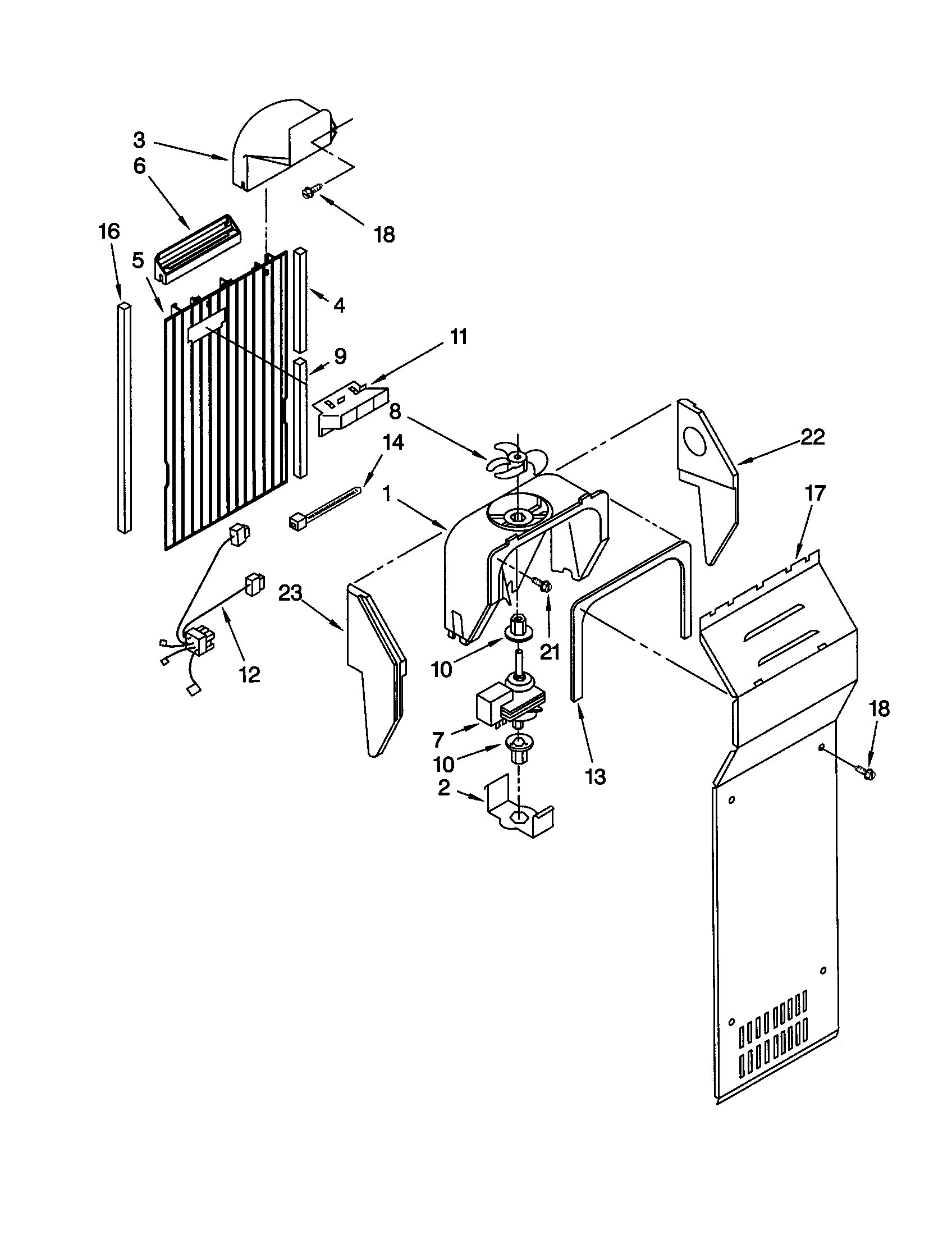 Kenmore 10659292994 air flow diagram