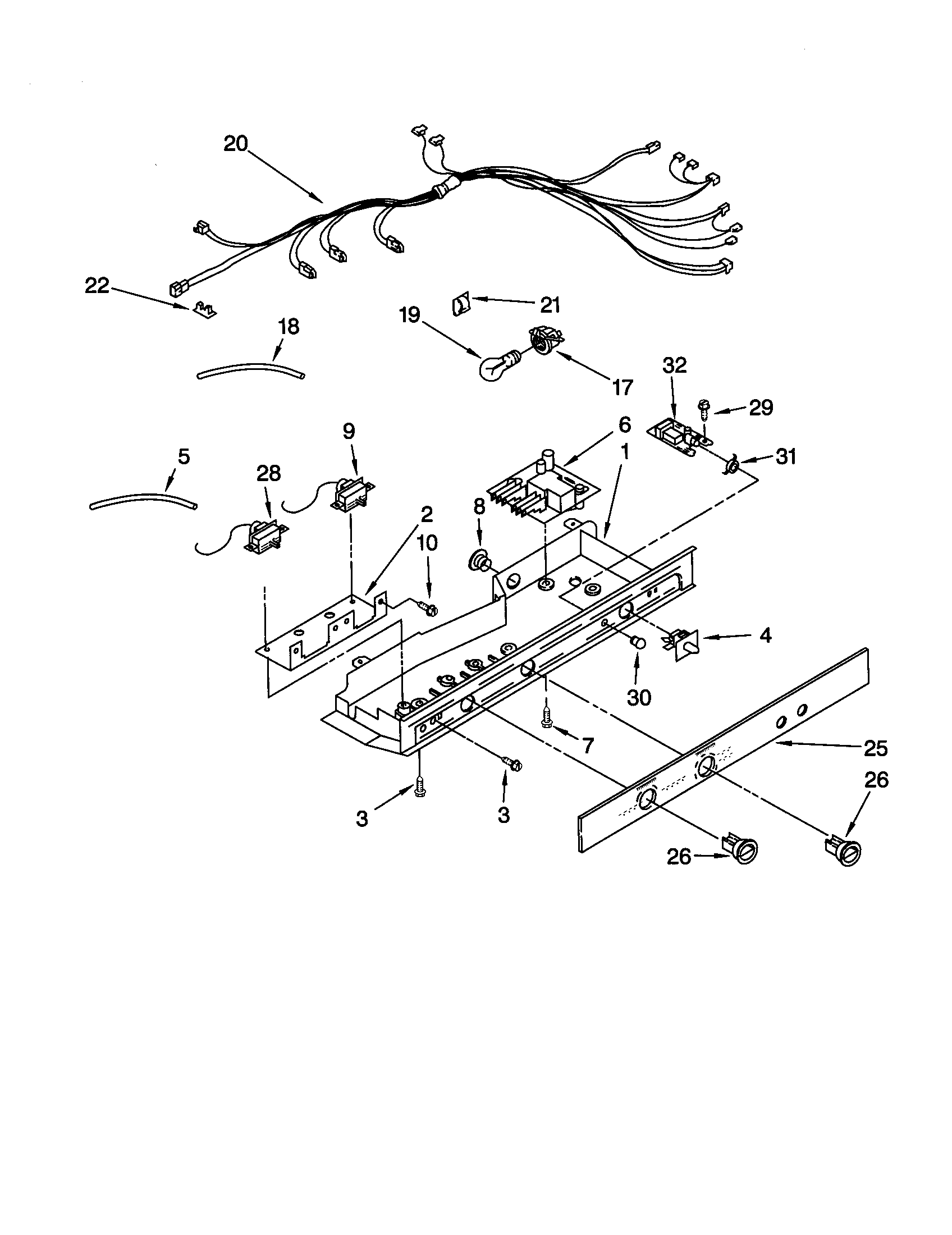 Kenmore 10659292994 control diagram