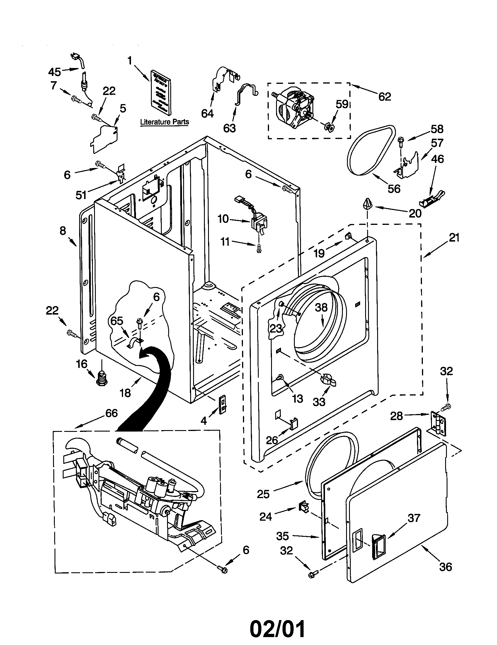Kenmore 11072872100 cabinet diagram