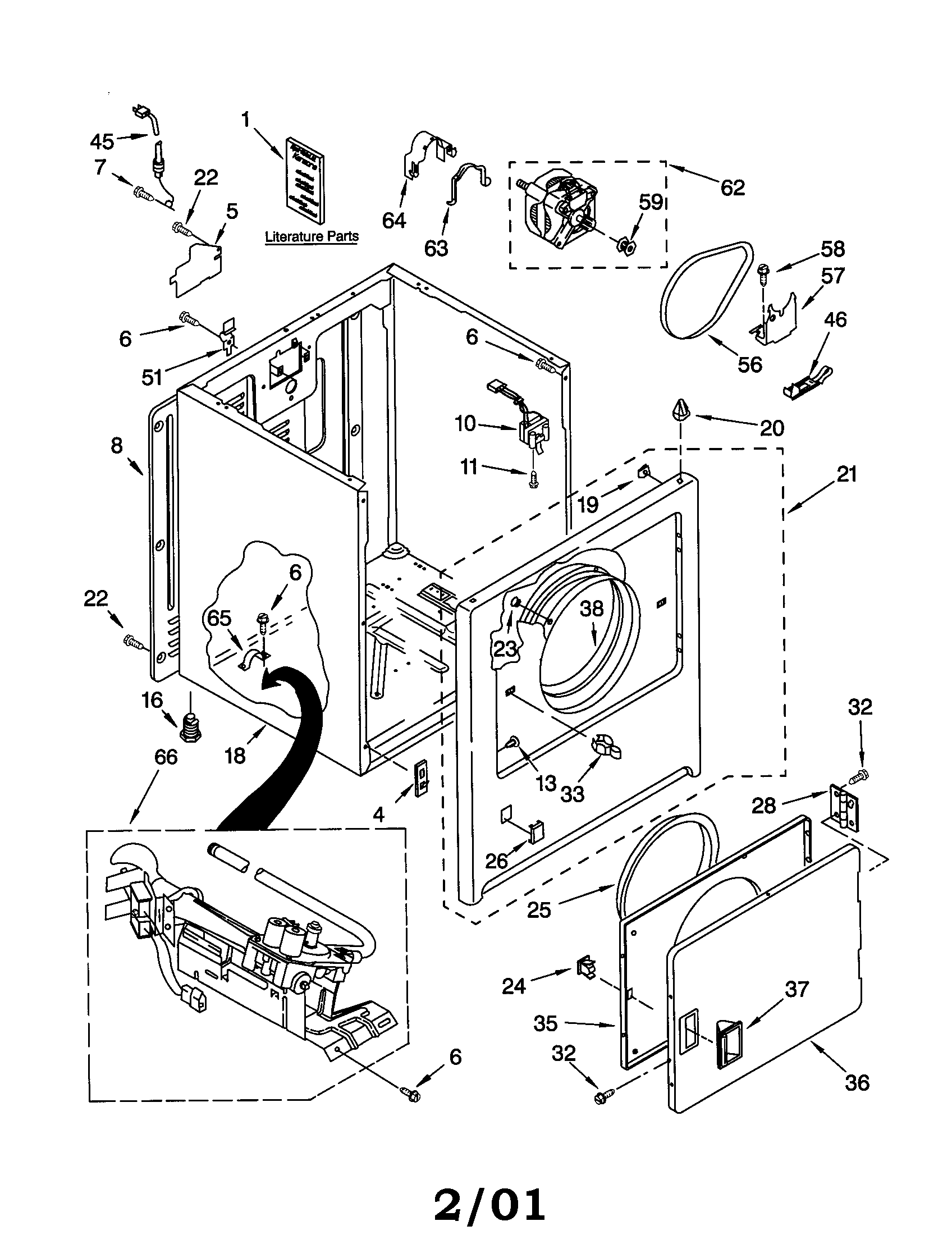 Kenmore 11070882991 cabinet diagram