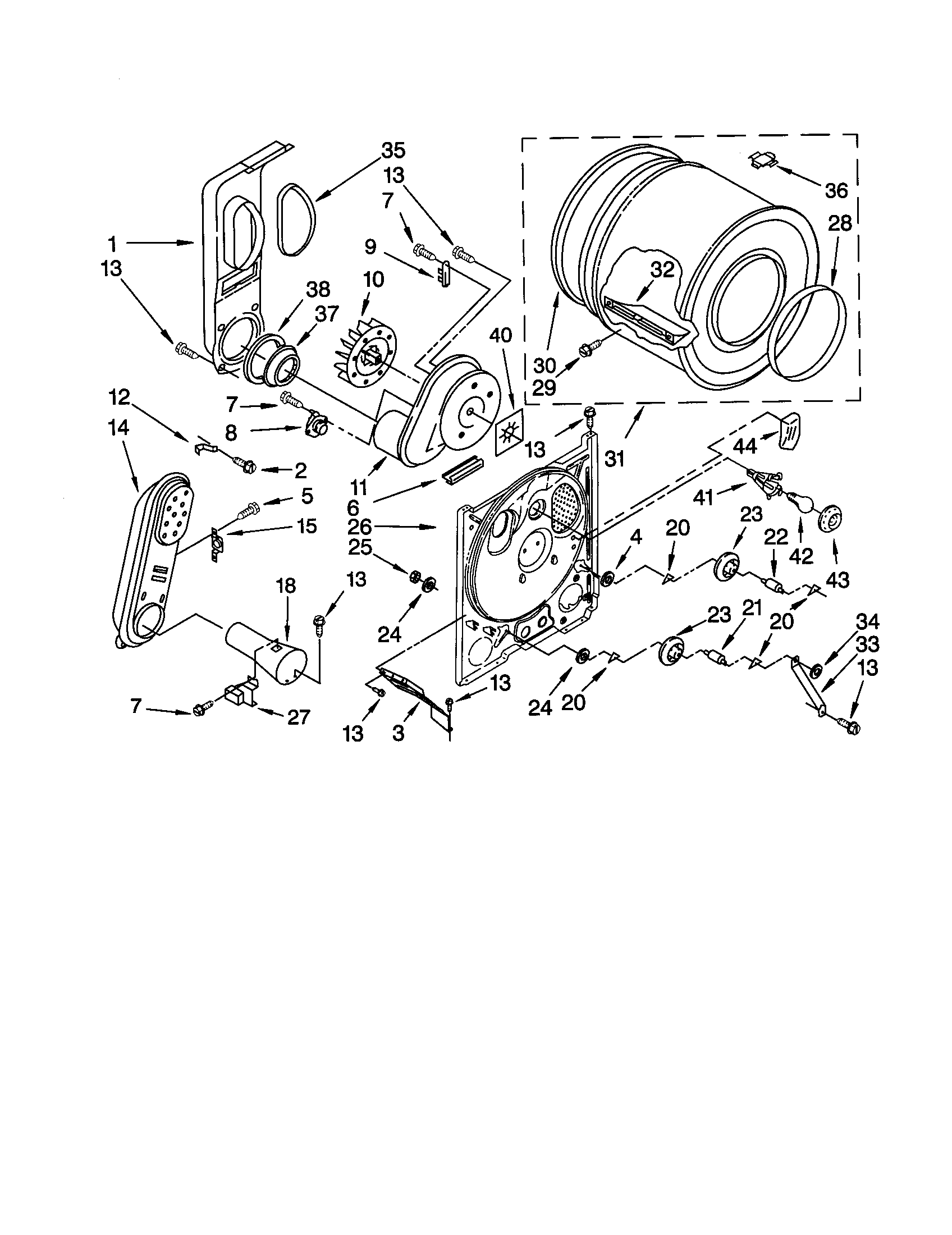 Kenmore 11070882991 bulkhead diagram