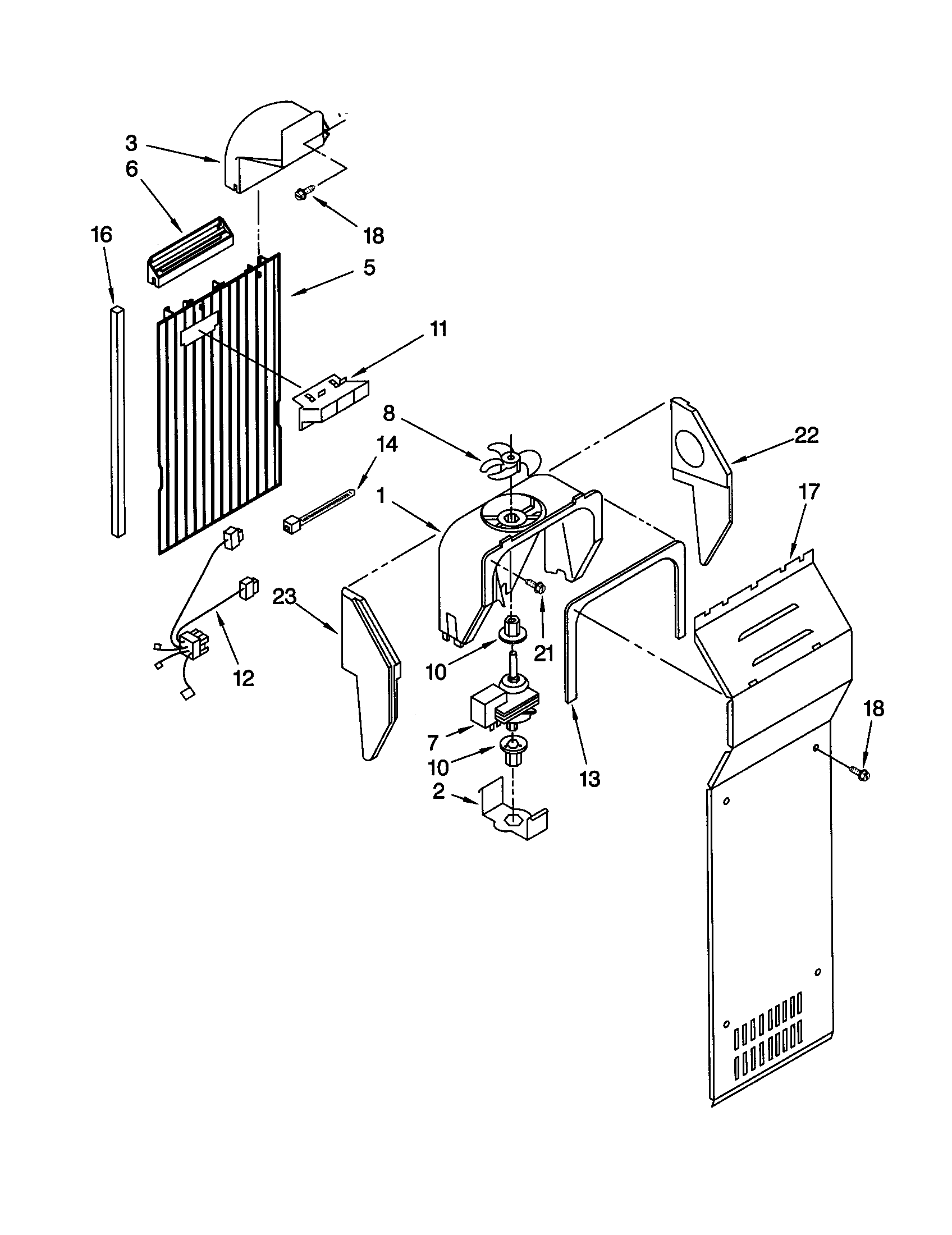 Kenmore 10659094994 air flow diagram