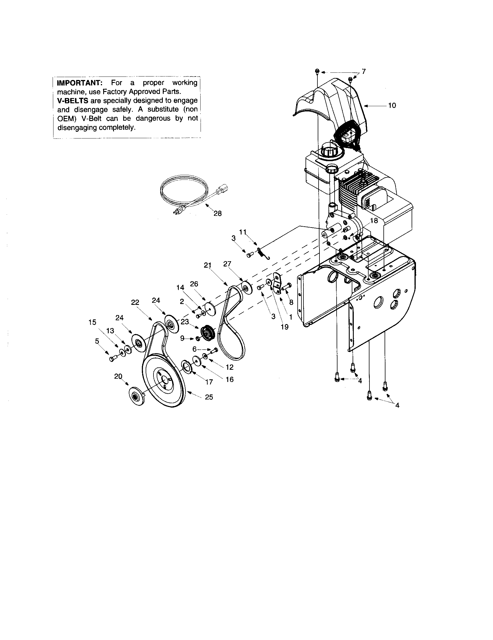 MTD 31AS615E099 auger pulley diagram