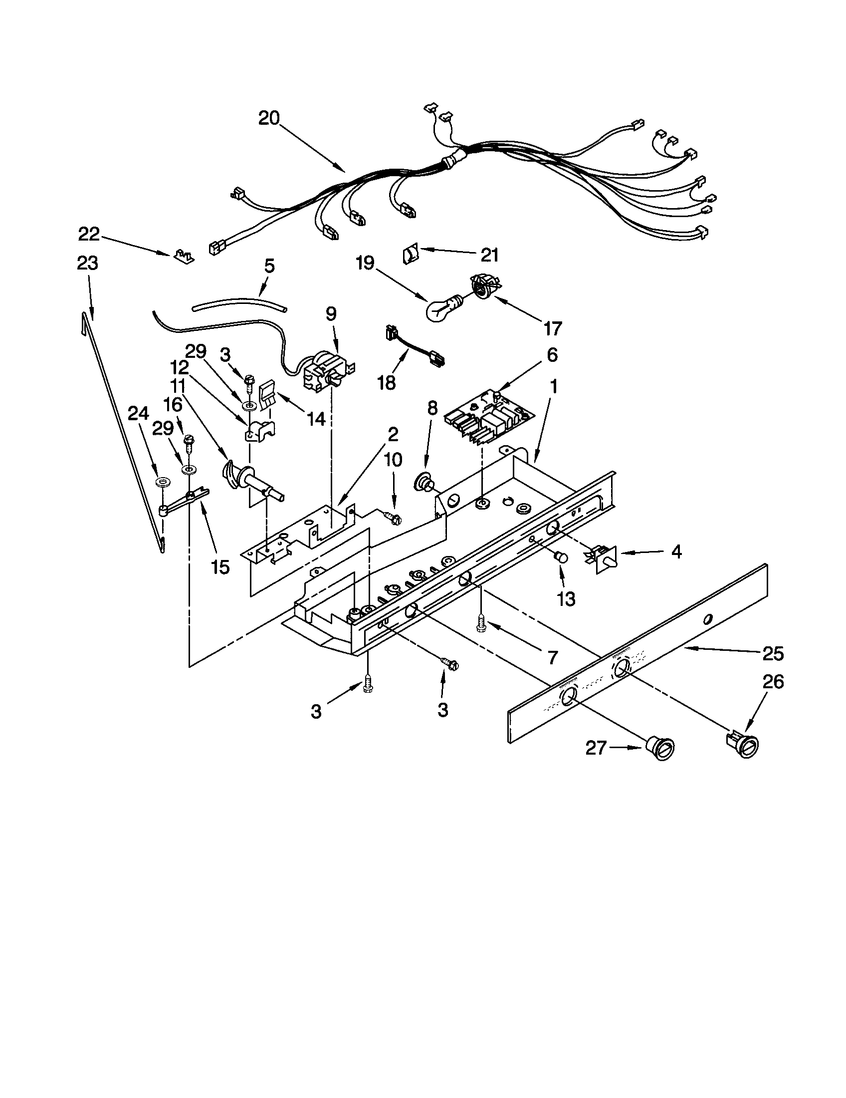 Kenmore 10651544100 control diagram