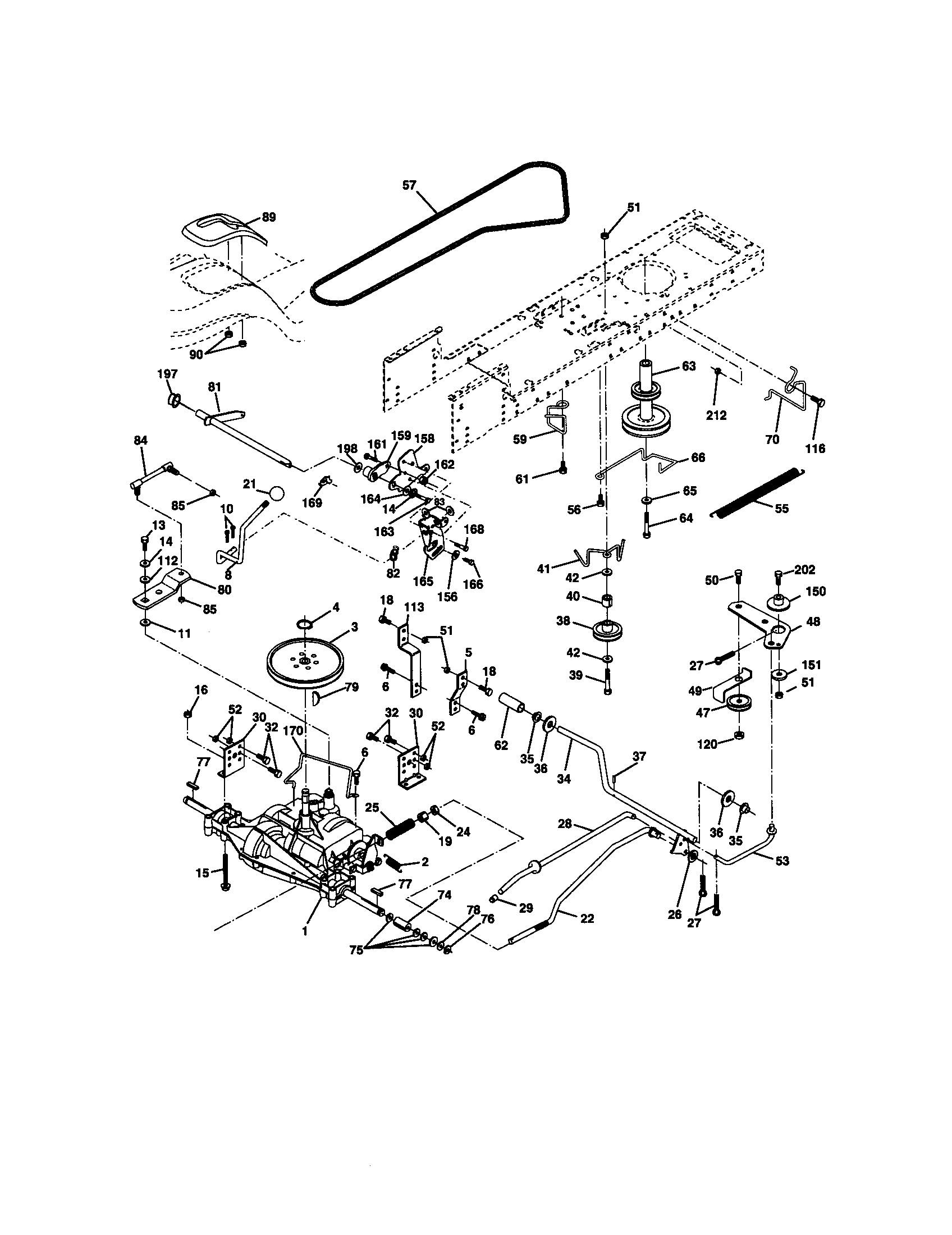 Craftsman 917271631 ground drive diagram