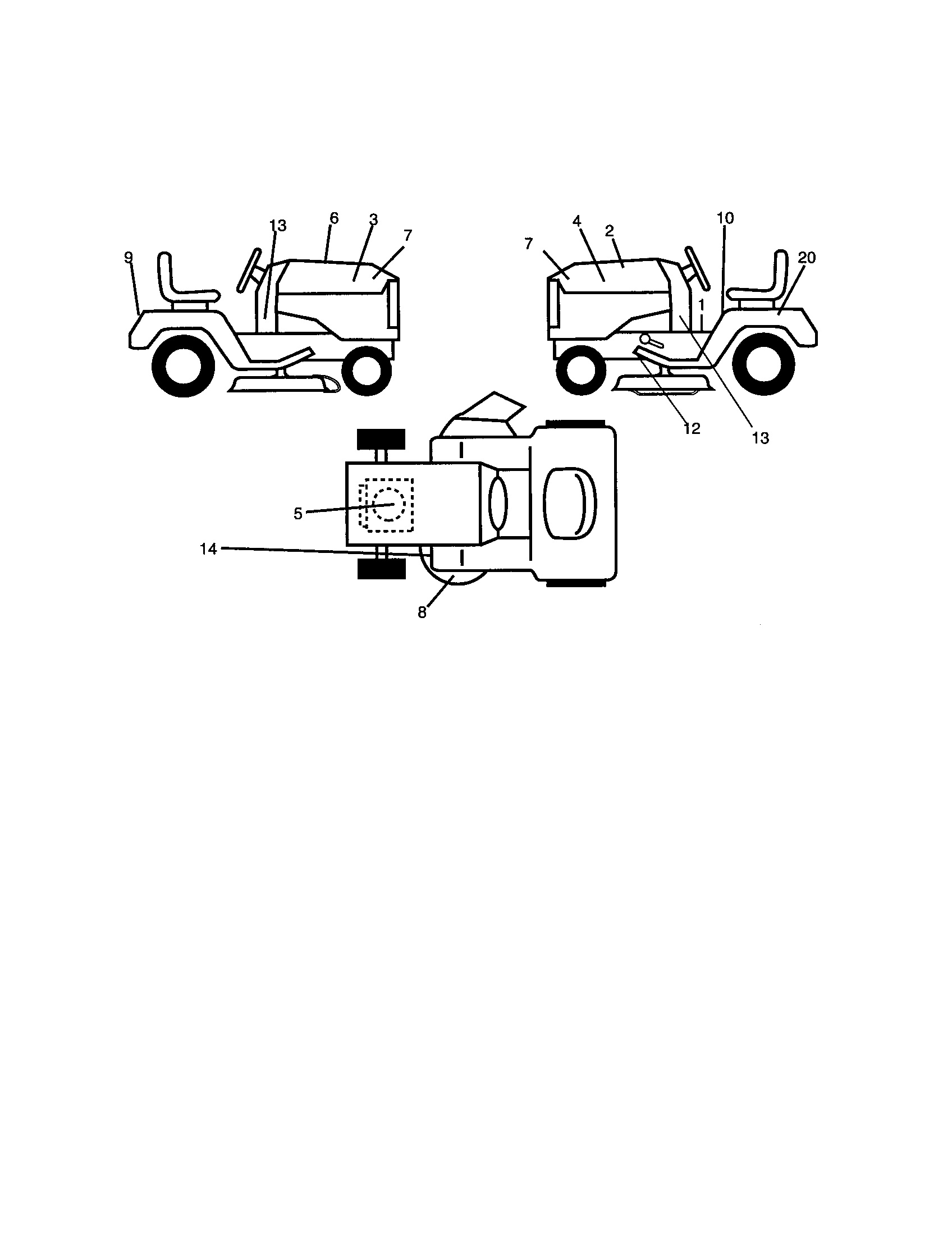 Craftsman 917271631 decals diagram