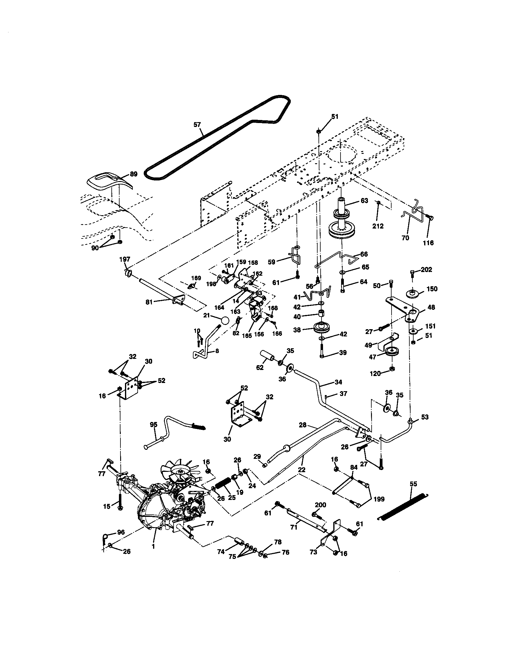 Craftsman 917271821 ground drive diagram