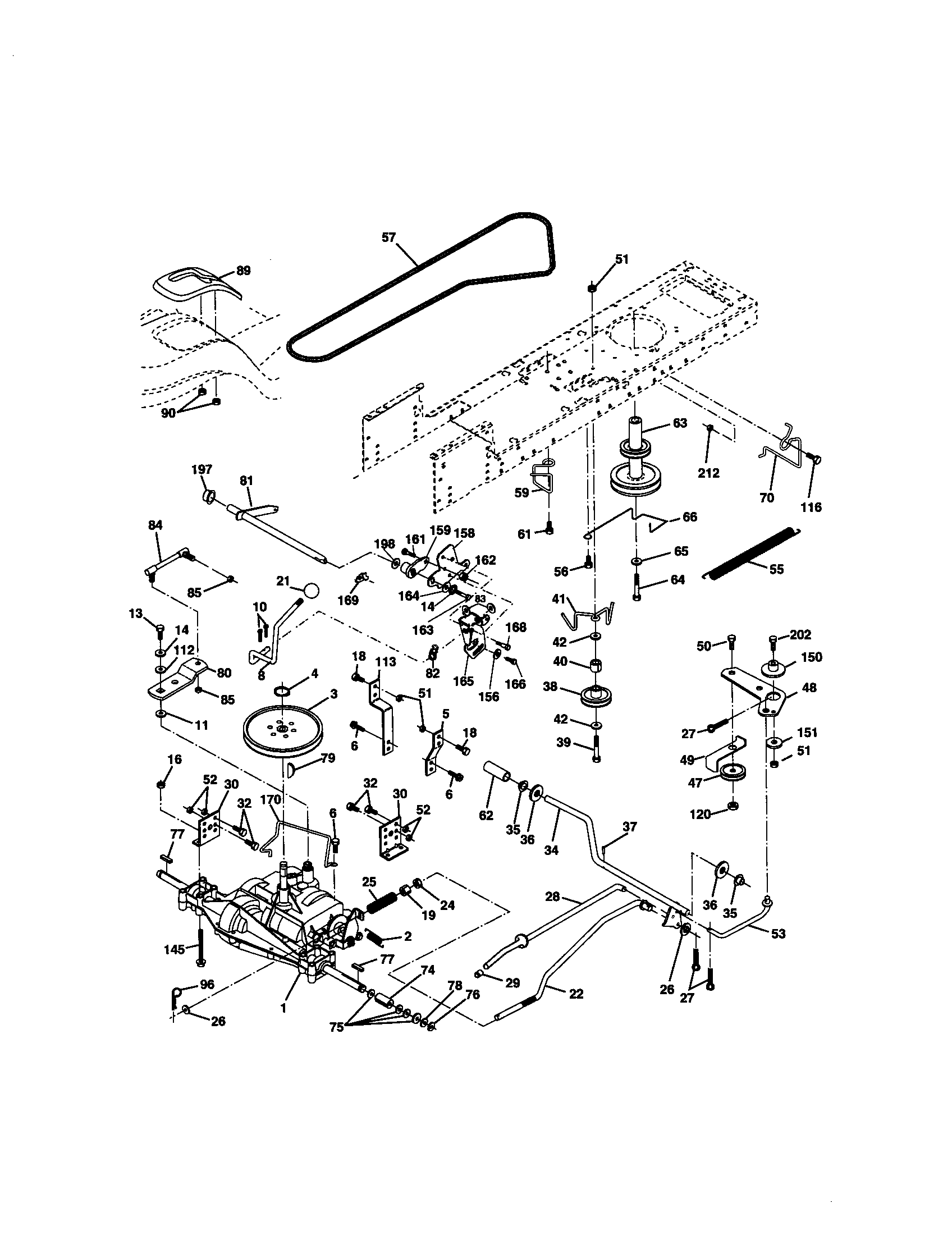 Craftsman 917271811 ground drive diagram