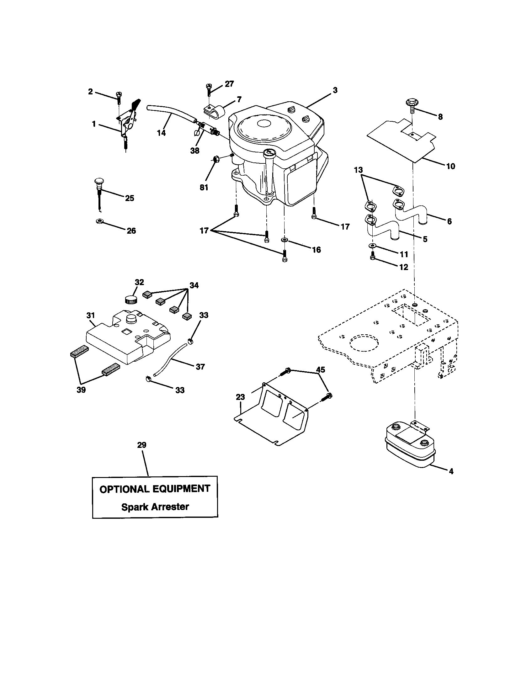 Craftsman 917271831 engine diagram