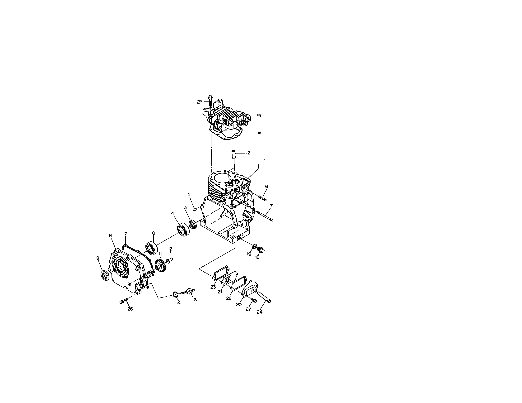 Makita EW200R crankcase diagram