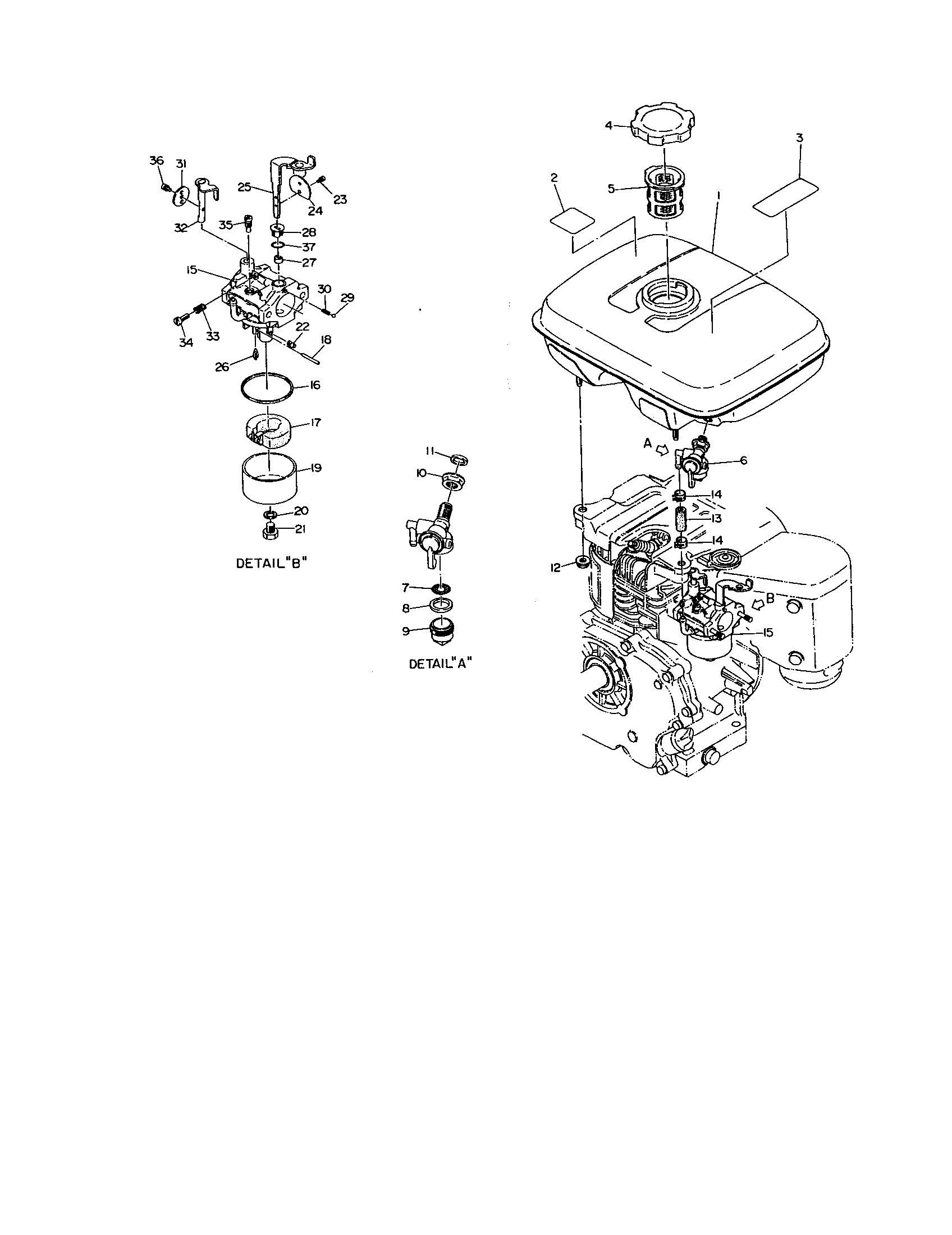 Makita EW200R fuel lubricant diagram