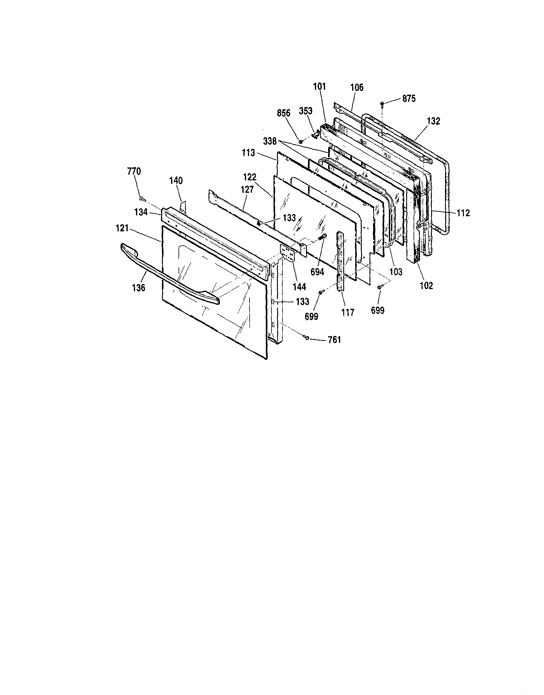Kenmore 91141086993 door diagram