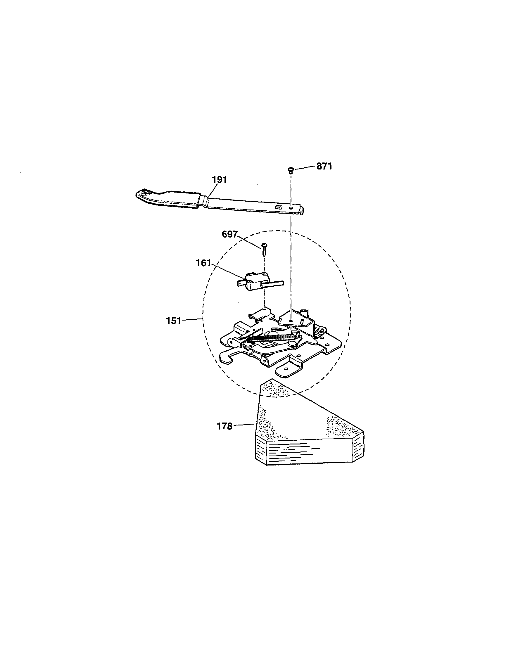 Kenmore 91195409000 door lock diagram