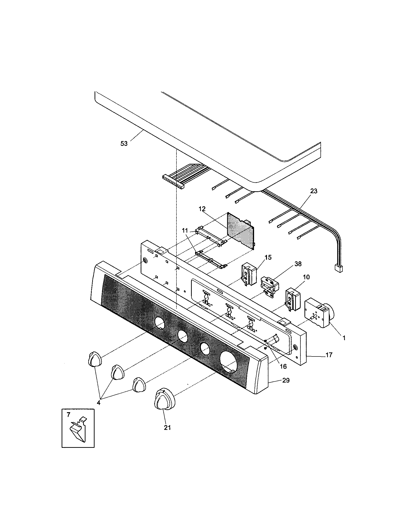 Kenmore 41781142000 control panel diagram