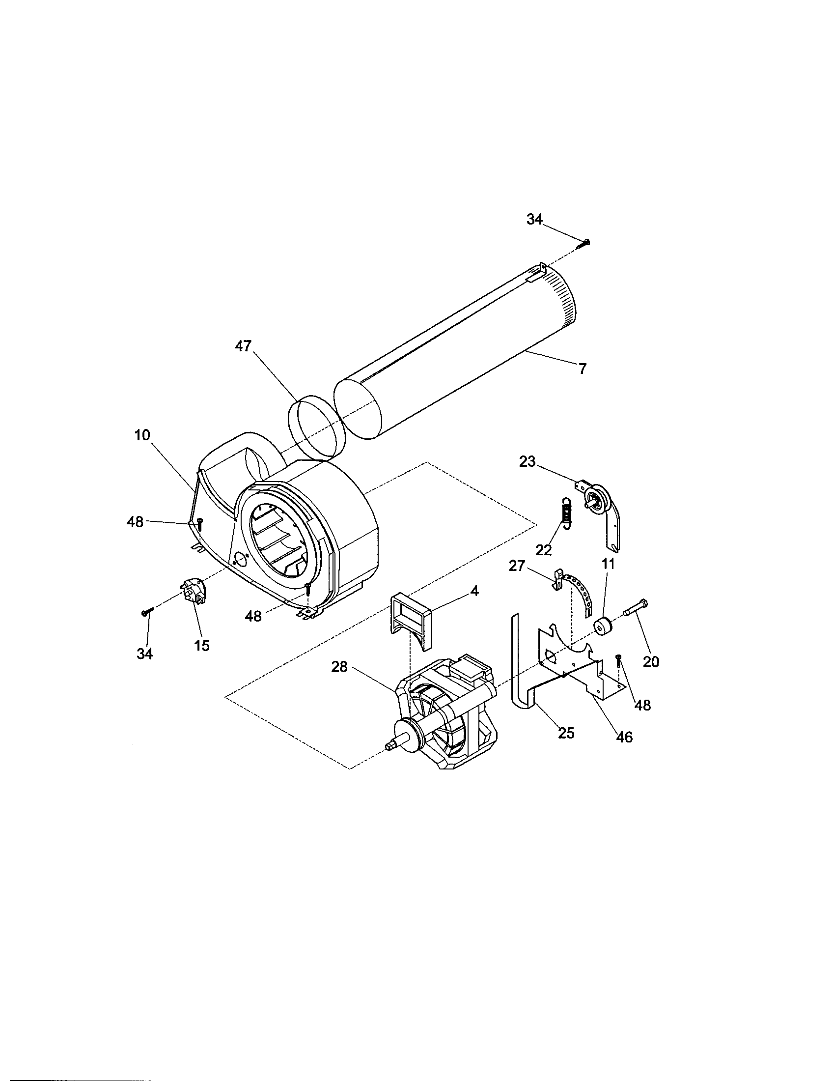 Kenmore 41781142000 tube-exhaust diagram