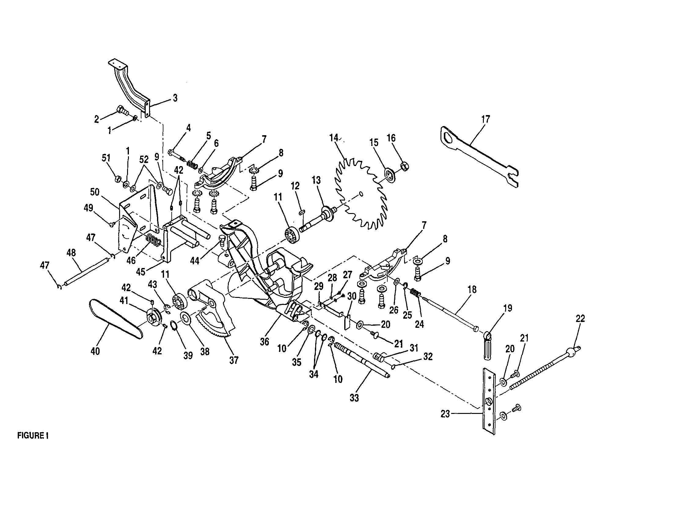 Craftsman 315248200 blade diagram