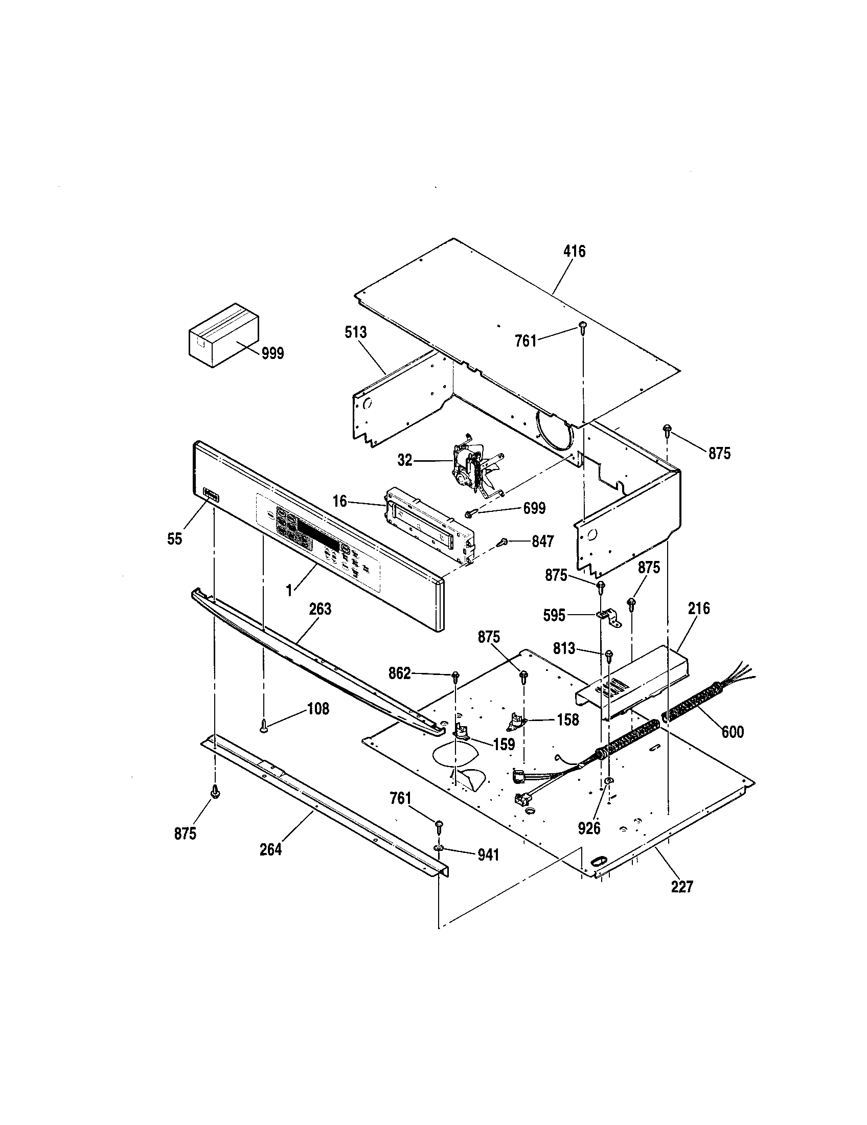 Kenmore Elite 91149004993 control section-911.49003993 diagram