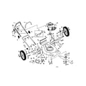 Poulan PR55HY21CA rotary lawn mower diagram