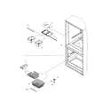 Kenmore 59671842101 crisper/freezer feature diagram