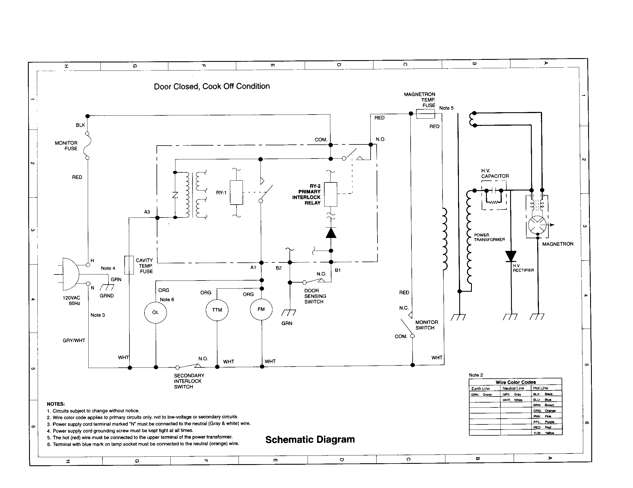 Sharp R-4A48 schematic diagram diagram