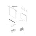 Kenmore 59671102100 door handles/accessories diagram