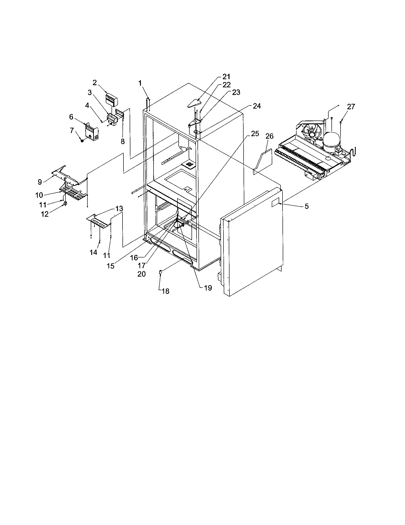 Kenmore 59671102101 controls/light covers diagram
