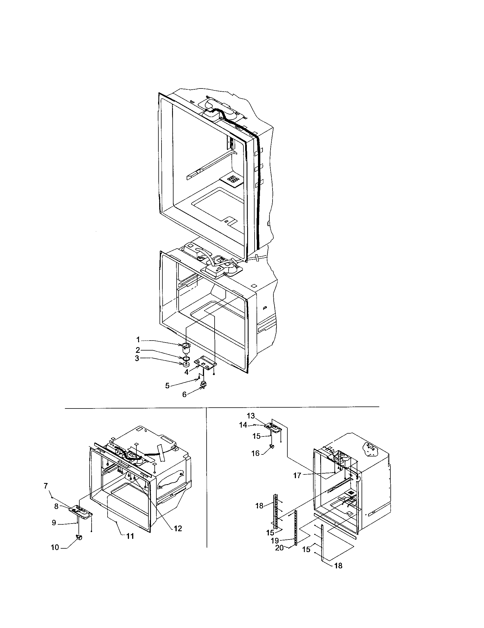 Kenmore 59671102101 light switches/drain funnel diagram