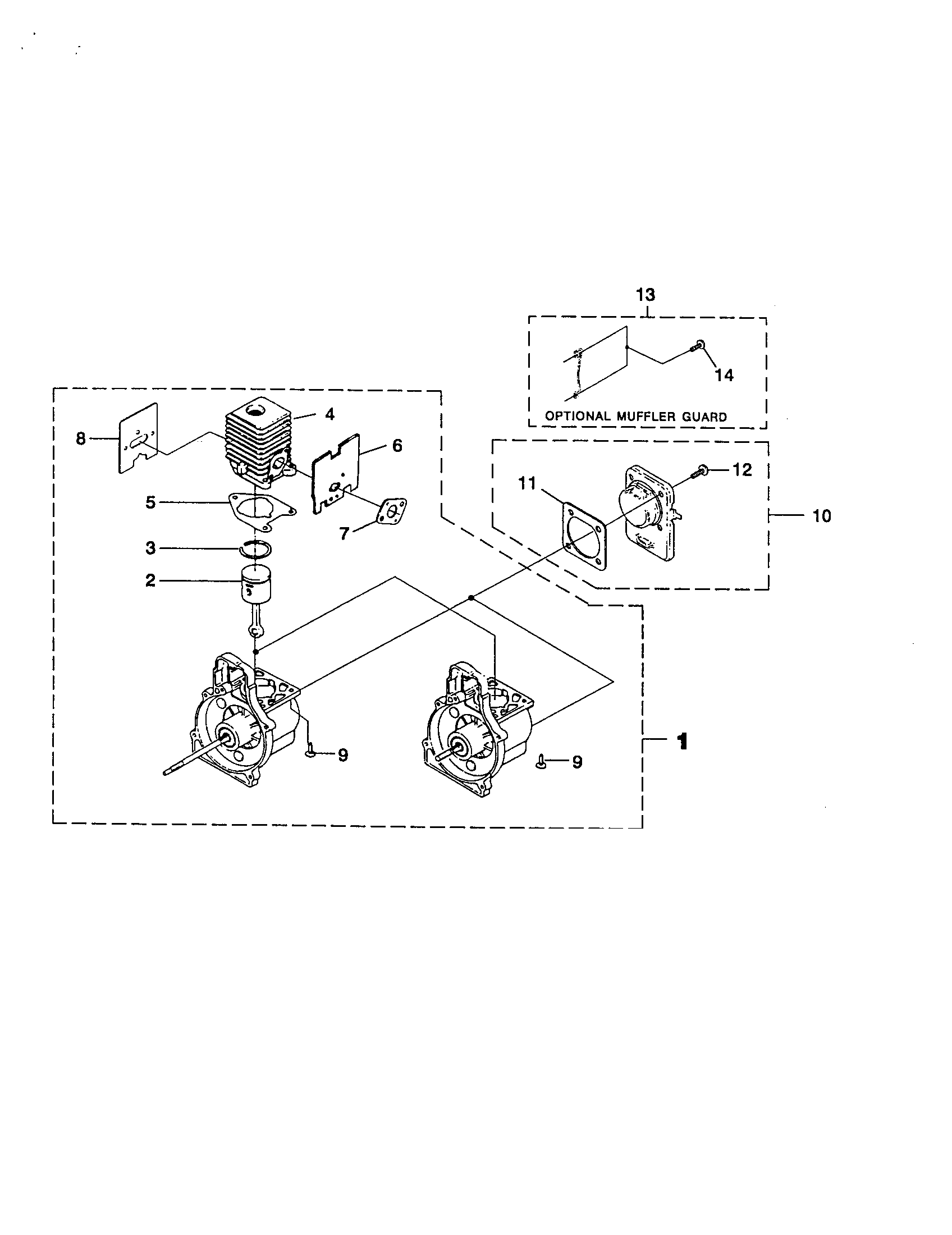 Homelite UT20735 engine internal diagram