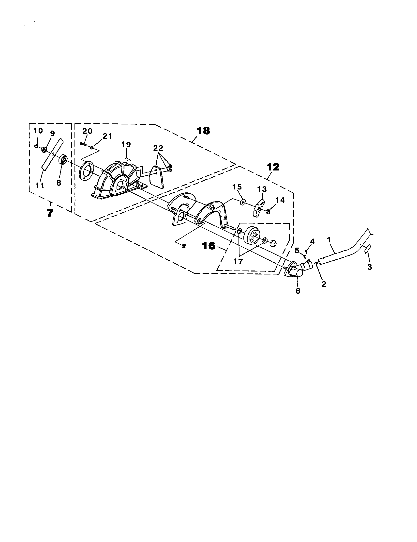 Homelite UT20735 edger attachment diagram