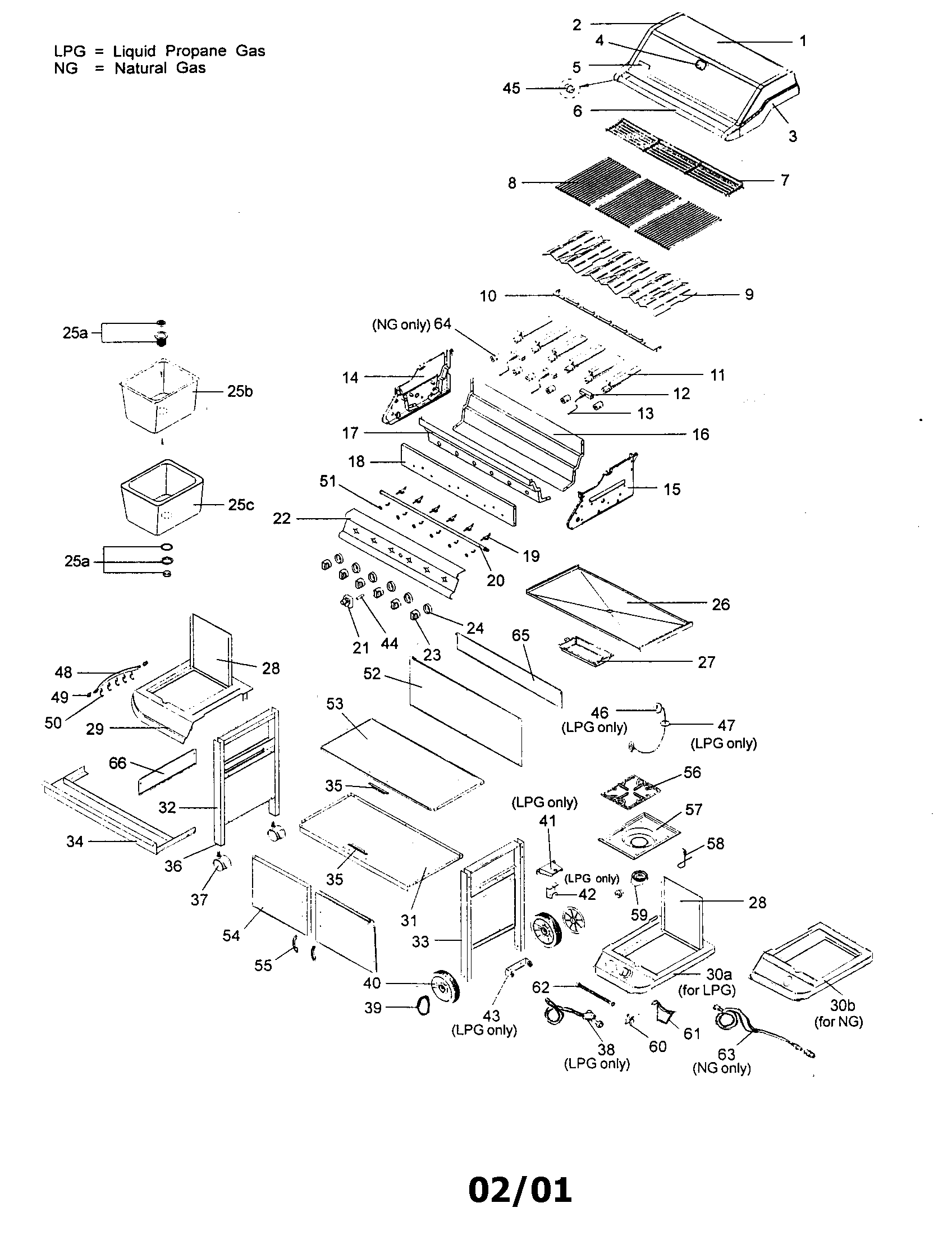 Kenmore 141168600 grill diagram