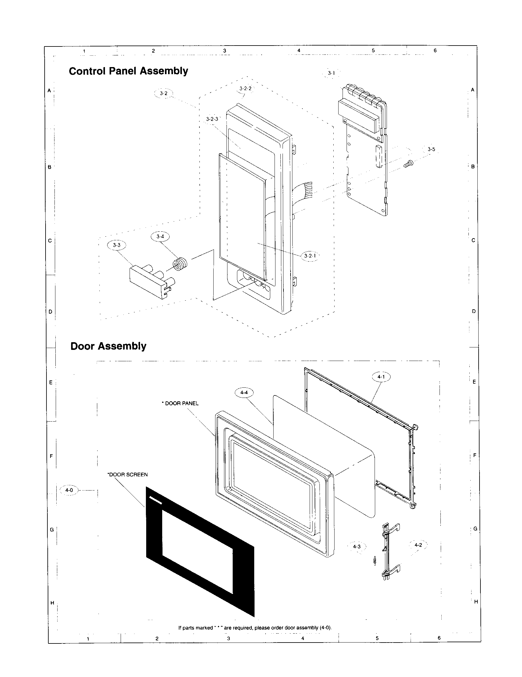 Sharp R-2A97 control panel diagram