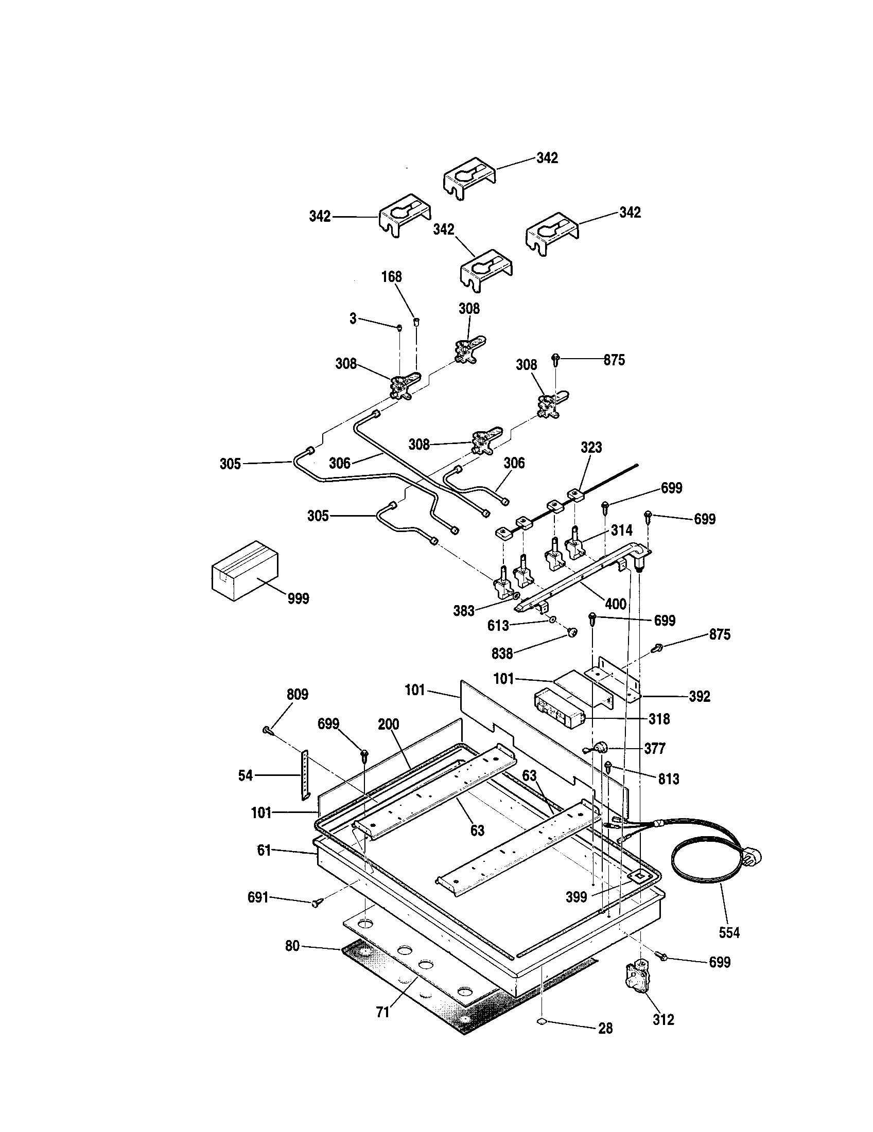 Kenmore 91132219100 burner diagram