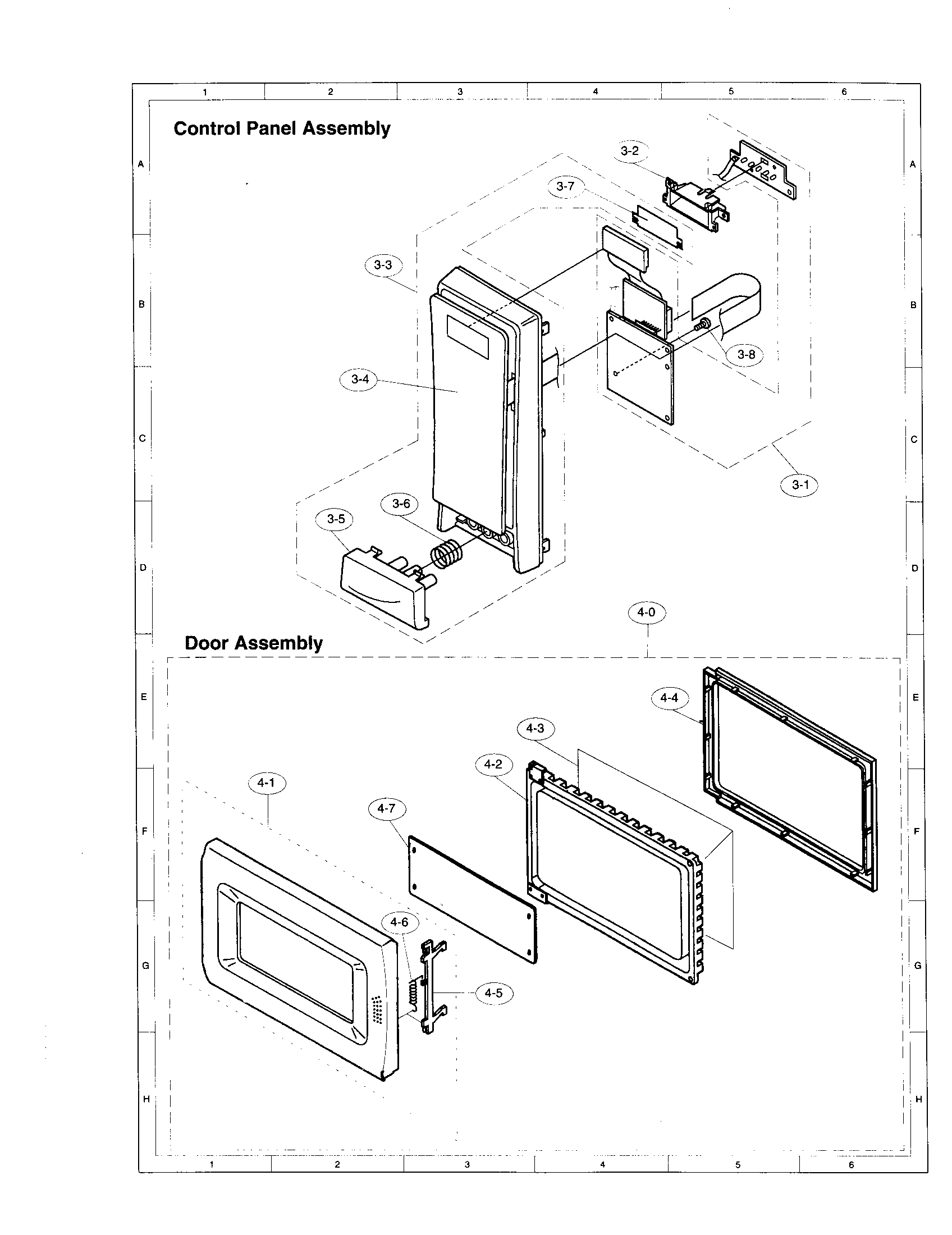 Sharp R-410AK control panel diagram