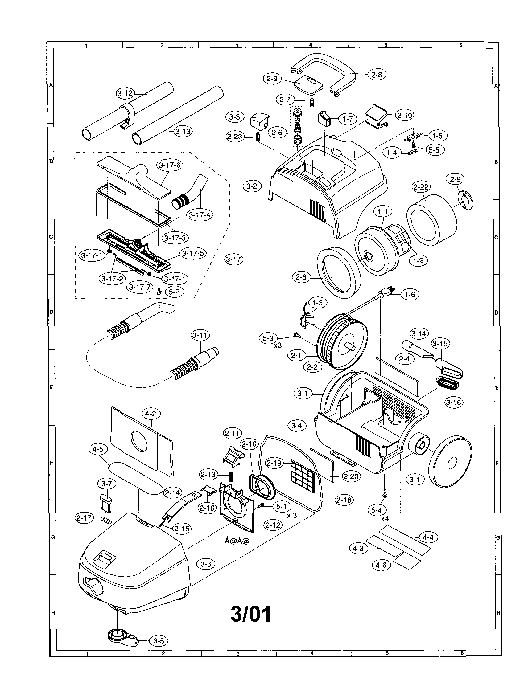 Sharp EC-7311 vacuum diagram