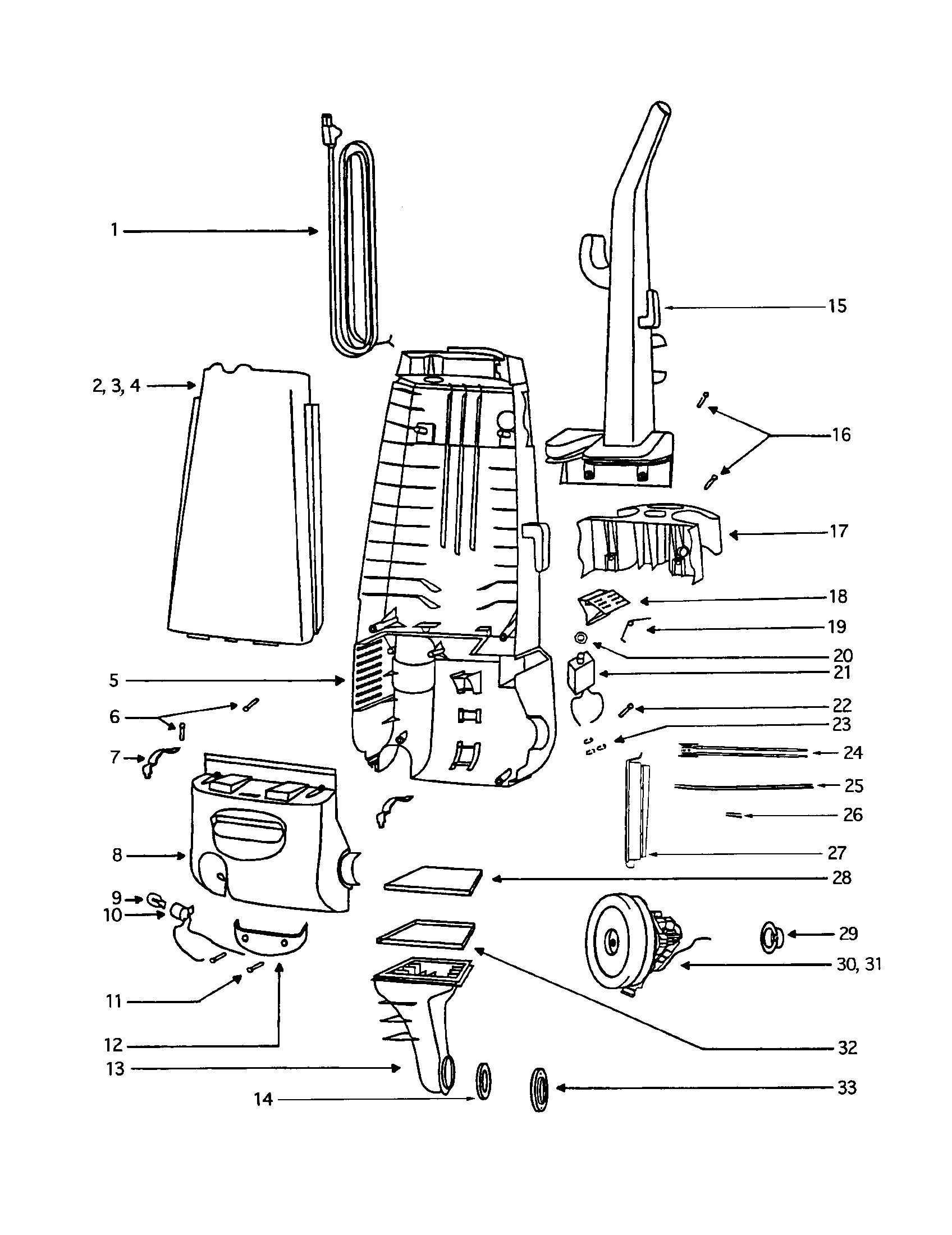 Eureka 4469AT-1 motor cover diagram