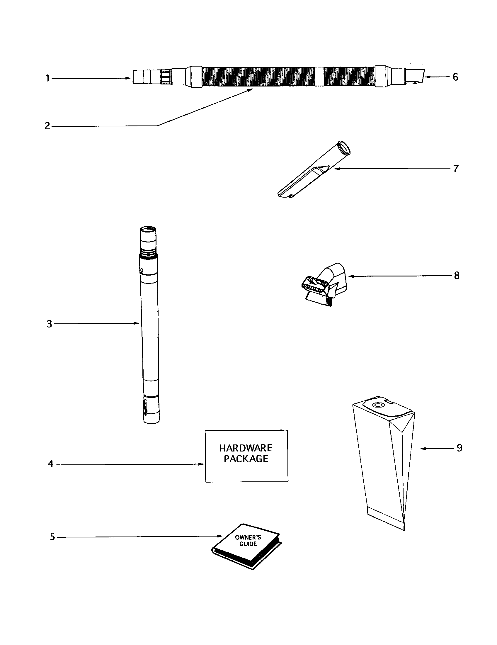Eureka 4469AT-1 hose diagram