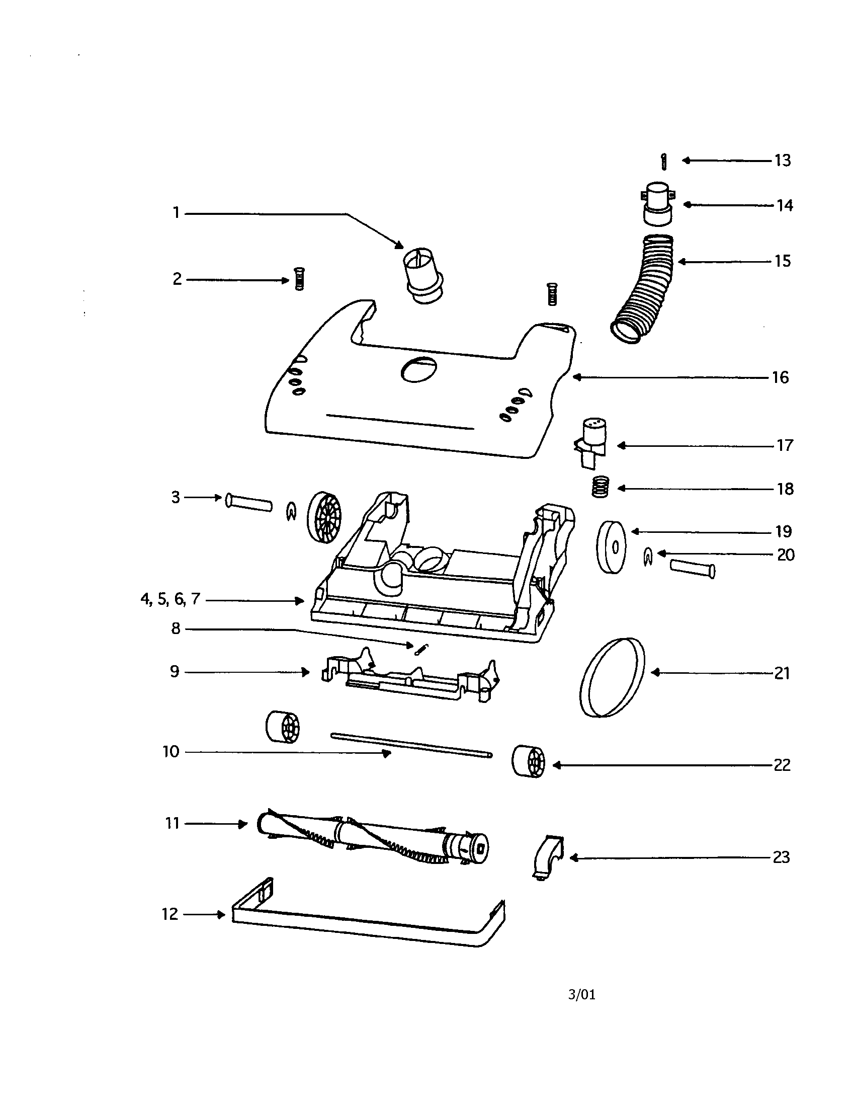 Eureka 4469BT base diagram