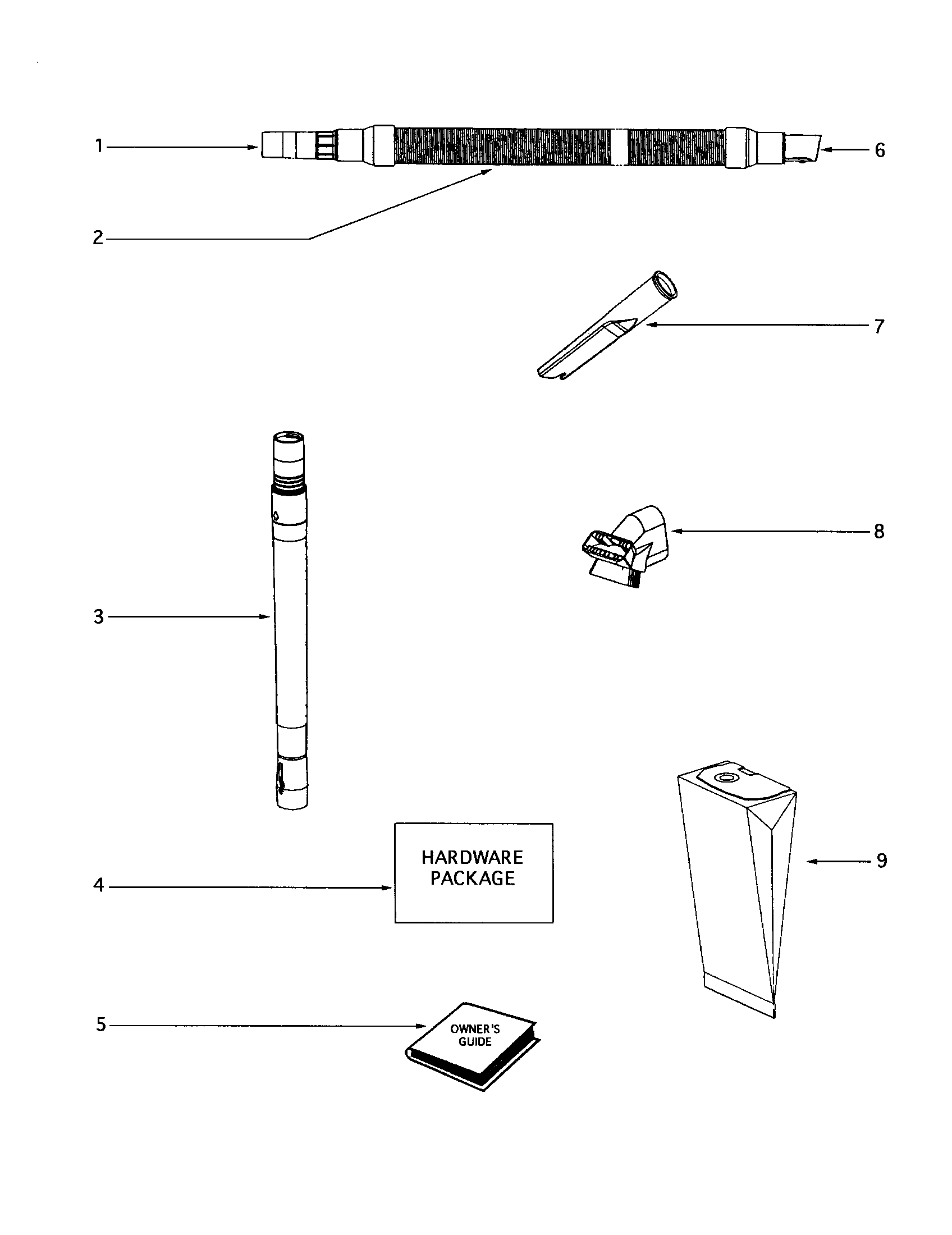 Eureka 4469BT hose diagram