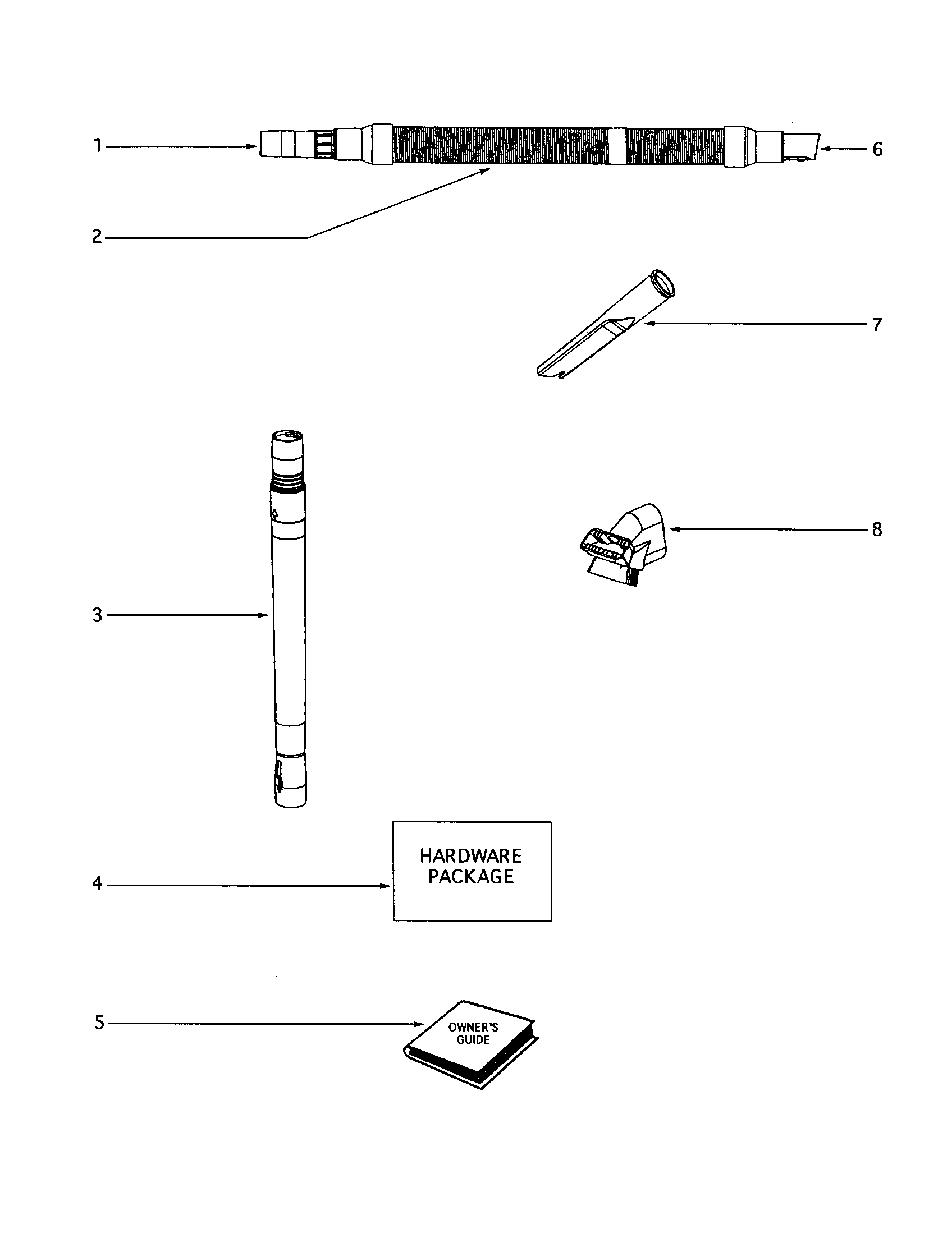 Eureka 4383AT-1 hose diagram