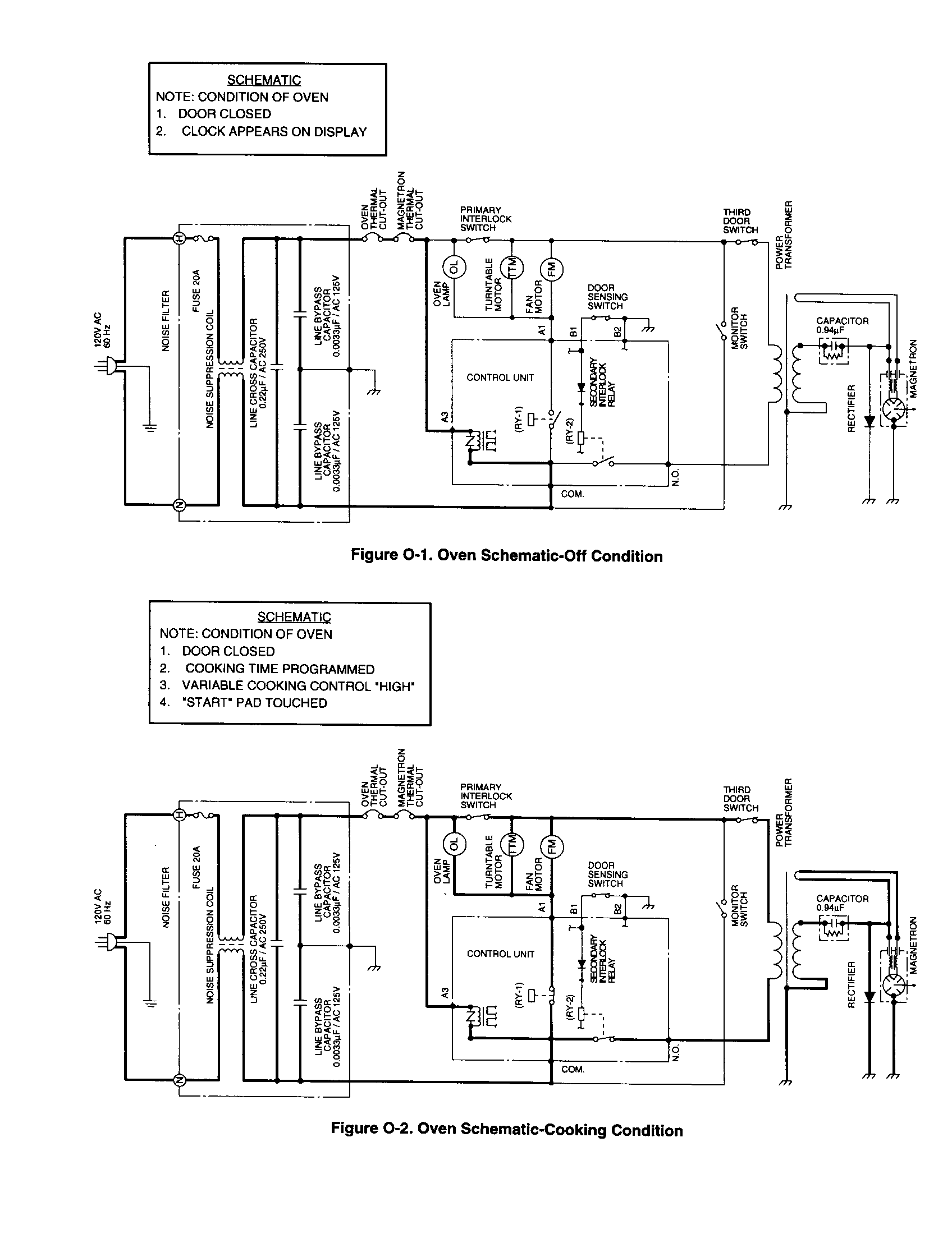 Sharp R-312AW oven schematic diagram