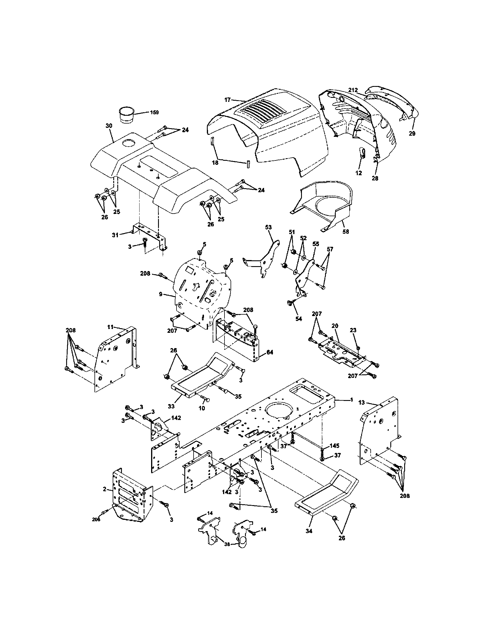 Craftsman 917279941 chassis diagram