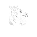 Poulan PRK17H42STB seat assembly diagram